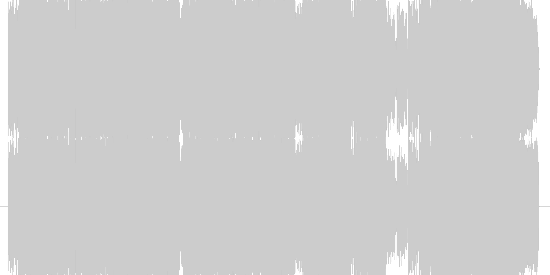 疾走感のあるロックチューンの未再生の波形