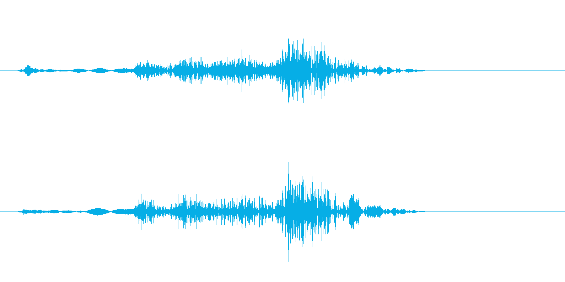 クルマ・ドアロック音の再生済みの波形