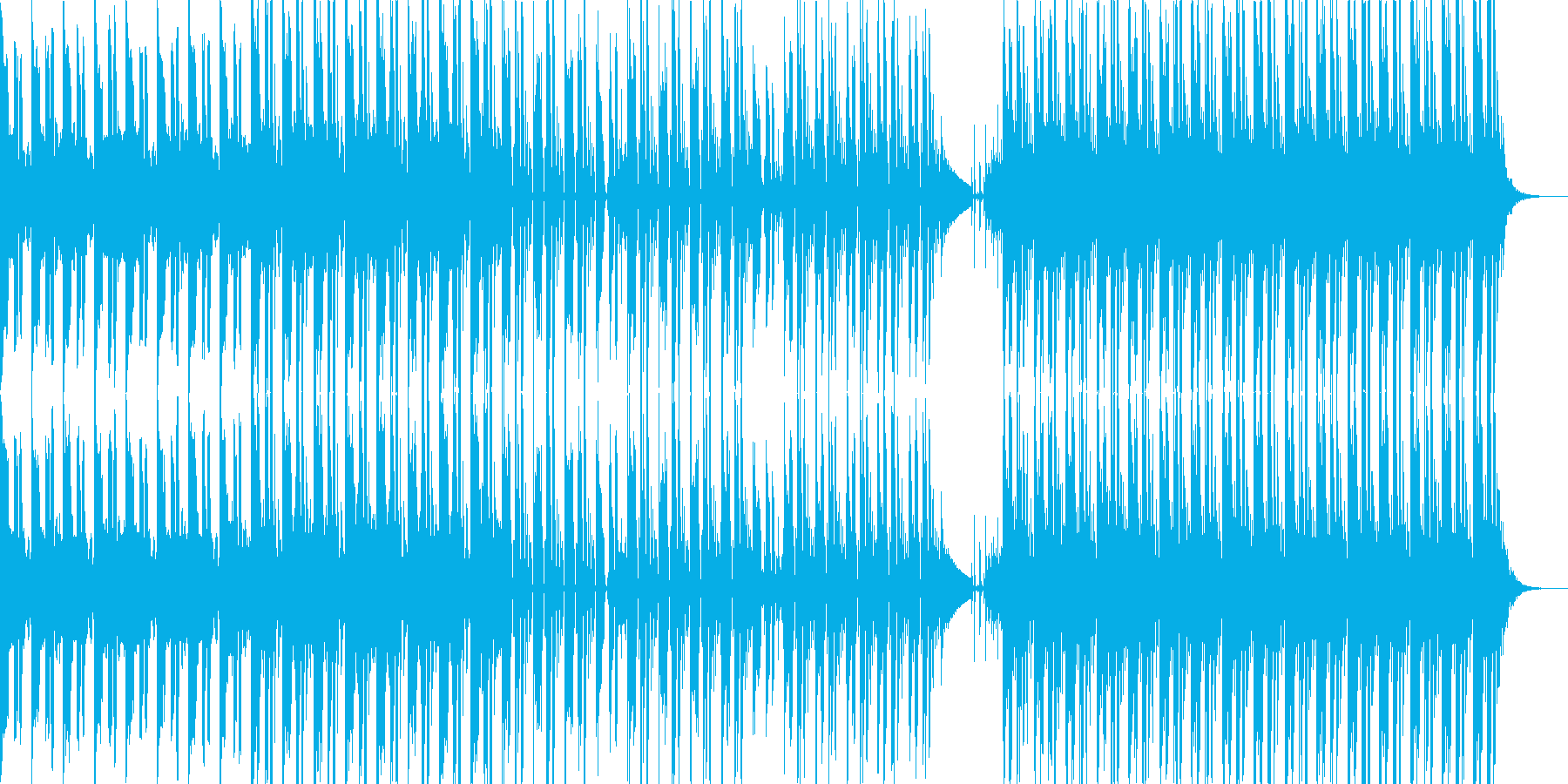 哀愁感のある音とビートが特徴的なポップスの再生済みの波形