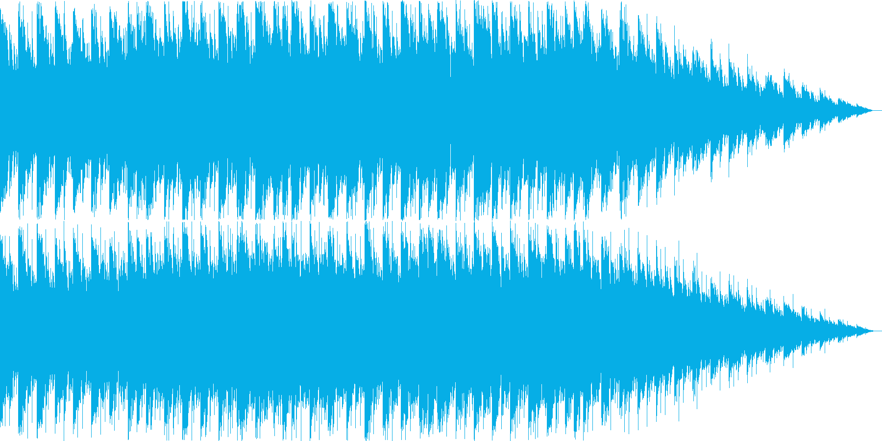 クリスマス系のキラキラした曲 の再生済みの波形