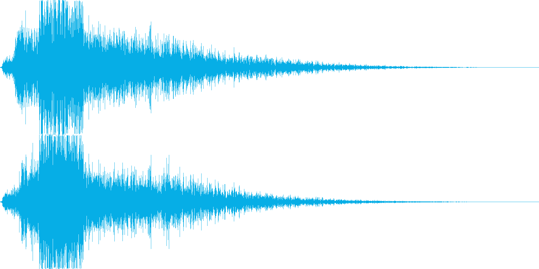 【銃声音017】単発の再生済みの波形