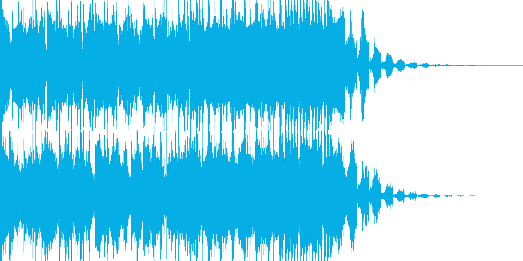 EDMシンセ&ドラムロールビルドアップの再生済みの波形