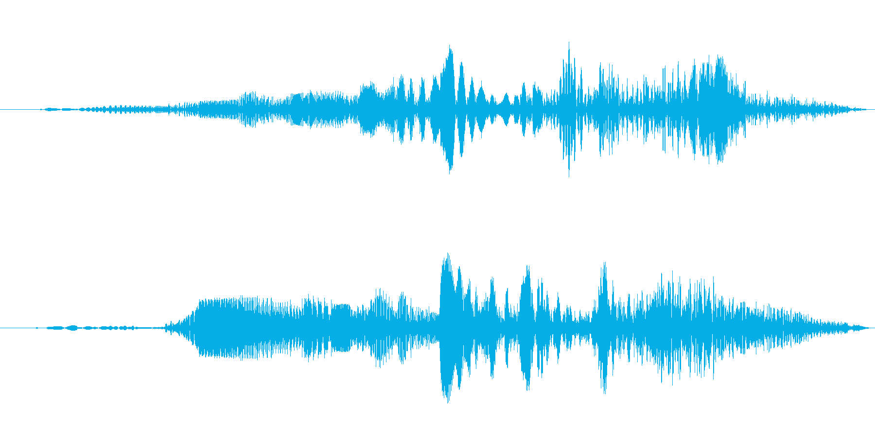ロボットの動作音(グイーン)の再生済みの波形