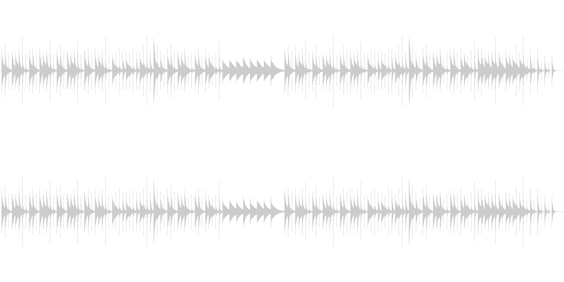 素朴な音色が切ないオルゴールの未再生の波形