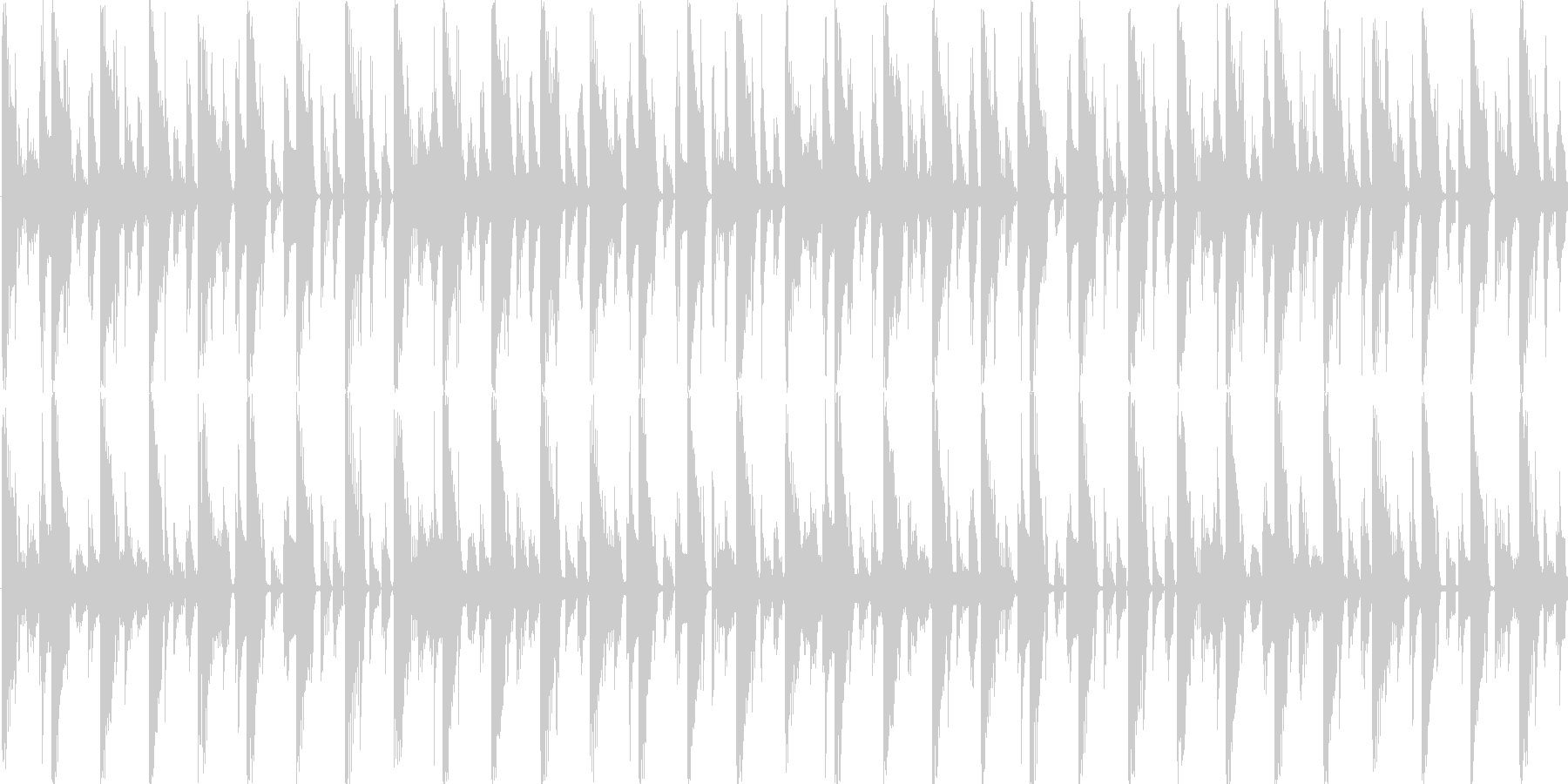 リズムを強調した楽曲です。の未再生の波形