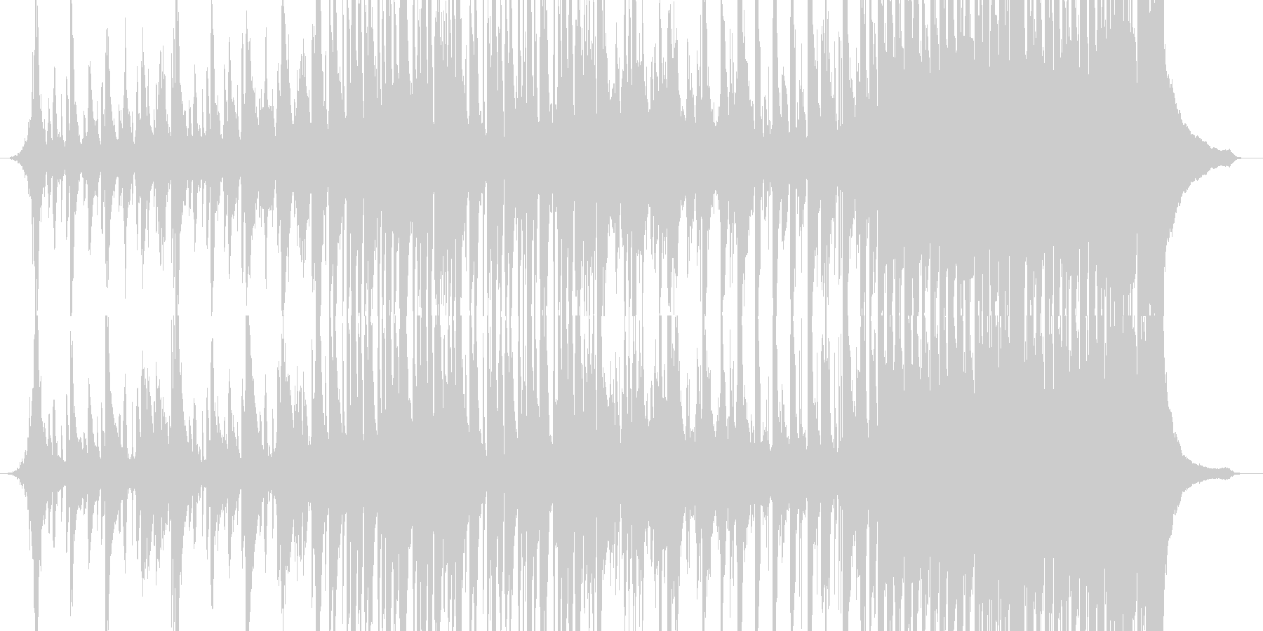 緊張感のある和風EDMの未再生の波形