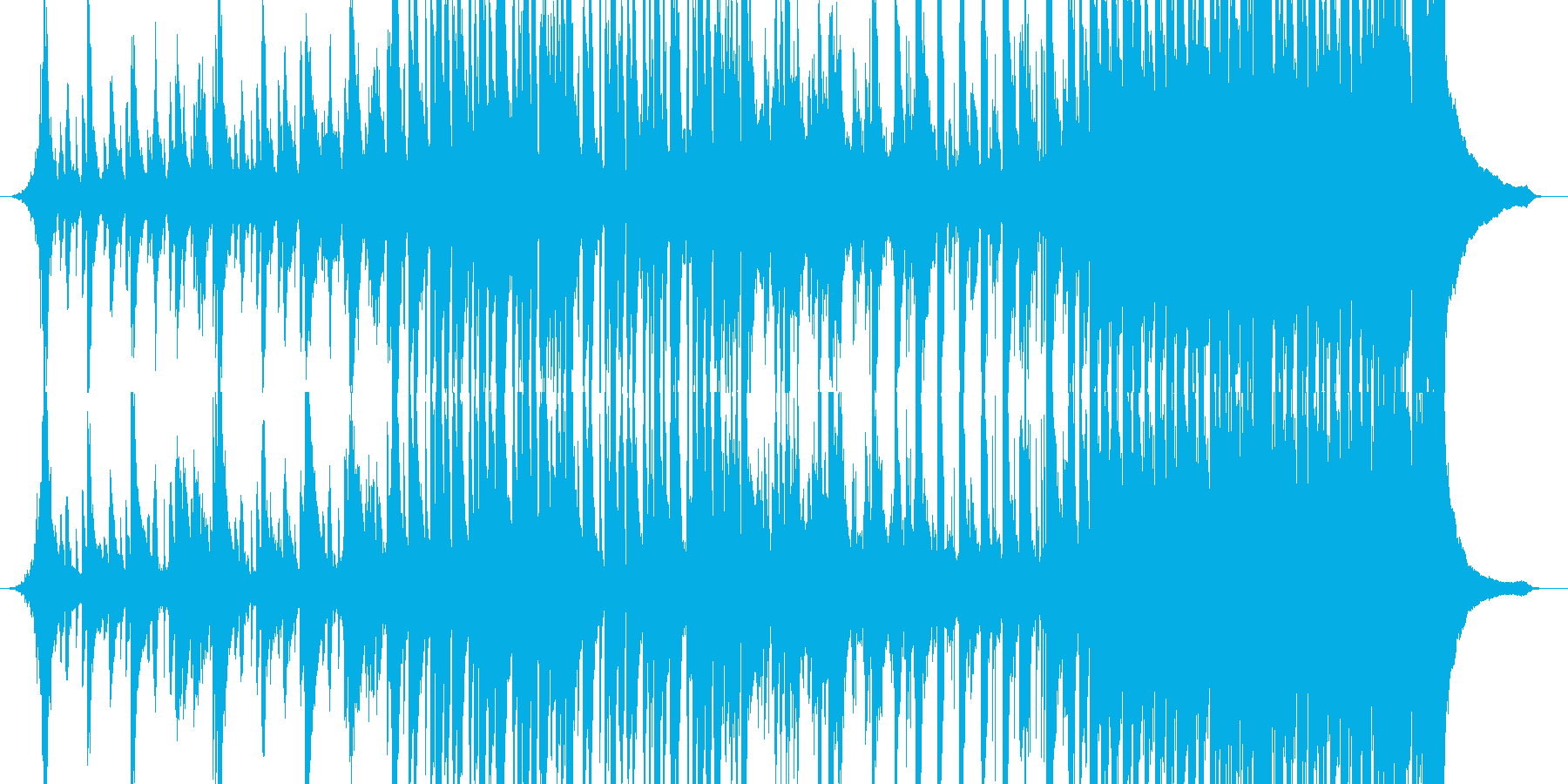 緊張感のある和風EDMの再生済みの波形