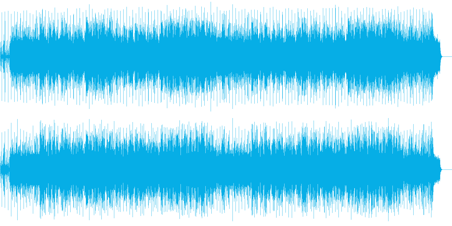 ゆったりしたエンディング(フルサイズ)の再生済みの波形