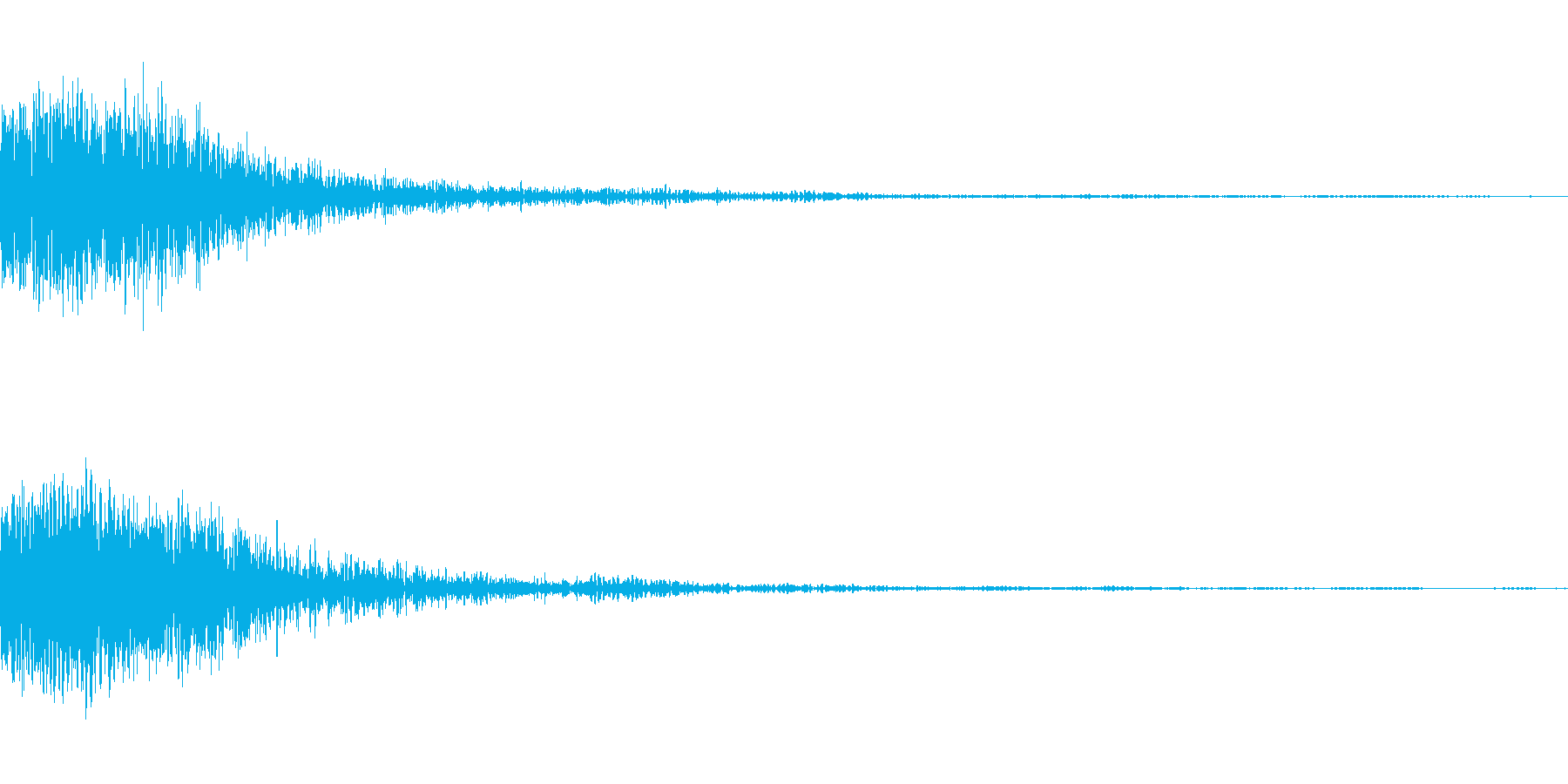 バーン!(発砲音)の再生済みの波形