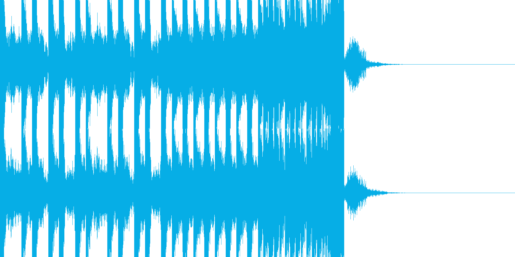 BPM128EDMビルドアップです。の再生済みの波形