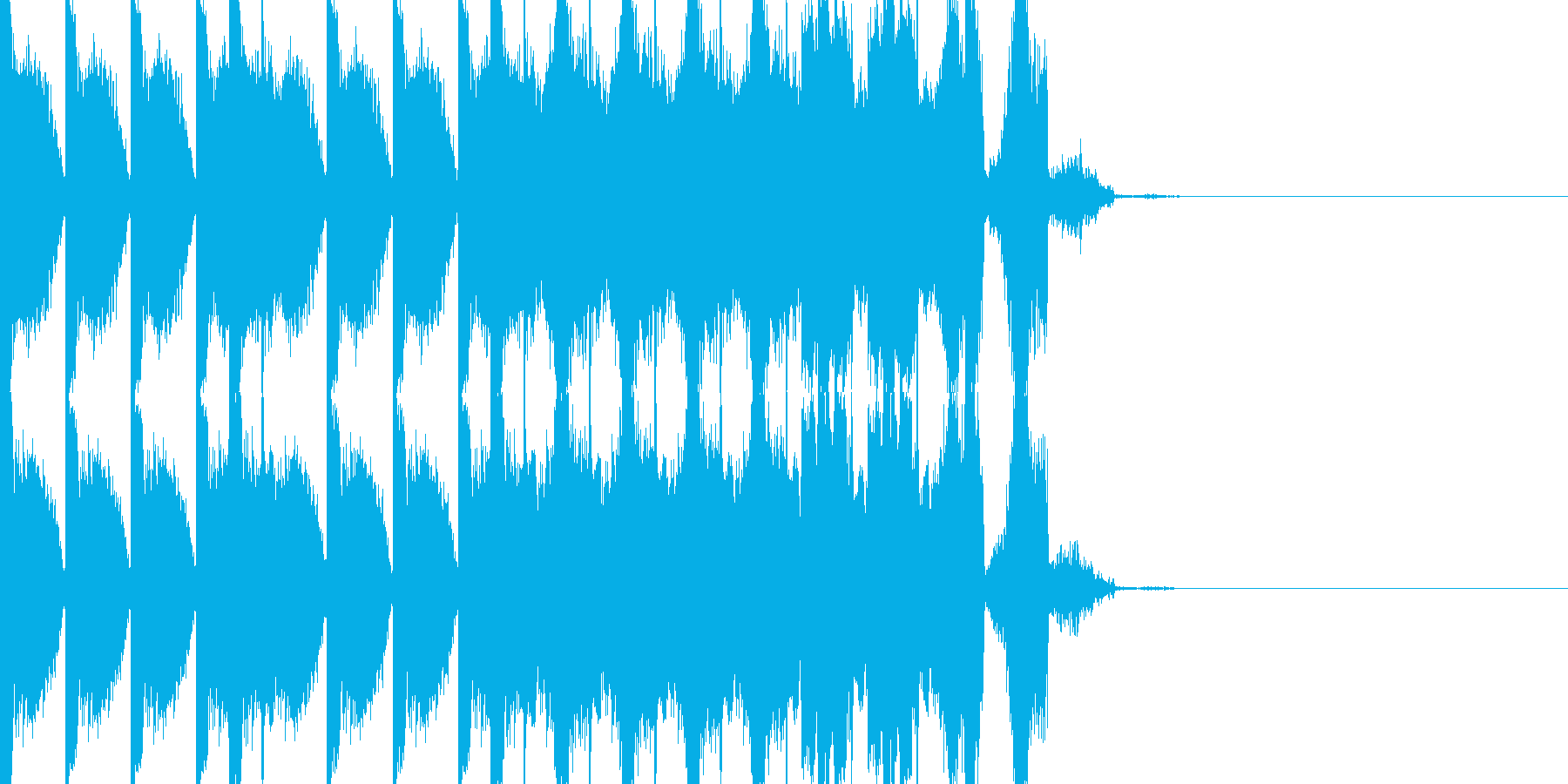 BPM128EDMビルドアップです。の再生済みの波形