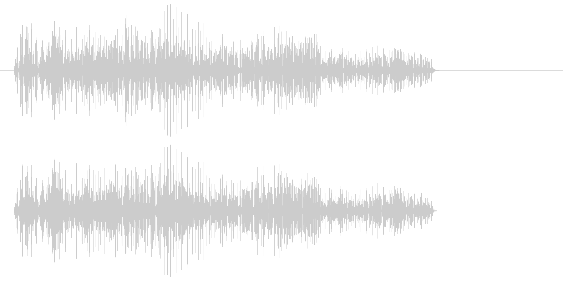 ポヤヤ〜ン(レトロでユニークな効果音)の未再生の波形