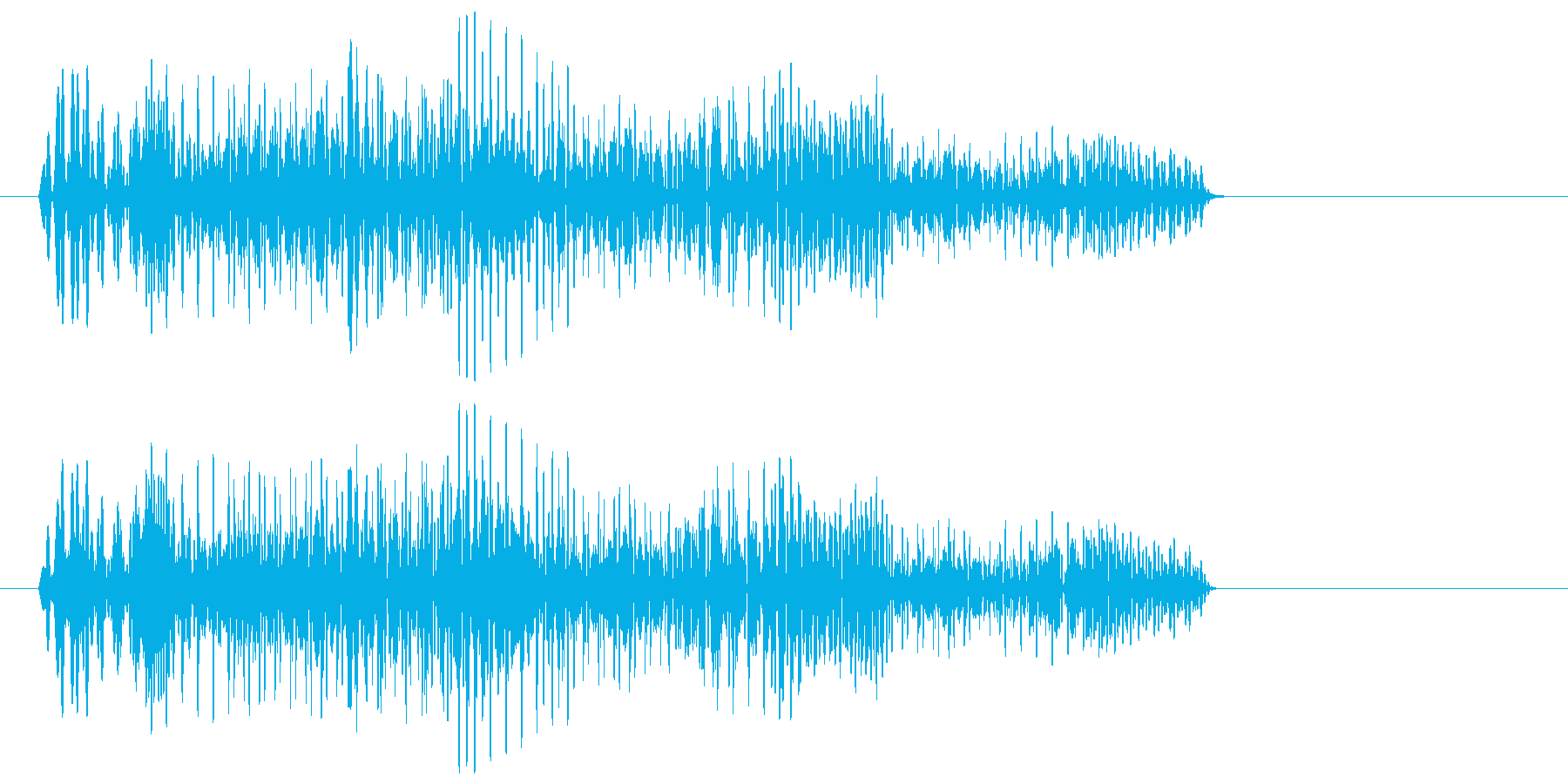 ポヤヤ〜ン(レトロでユニークな効果音)の再生済みの波形
