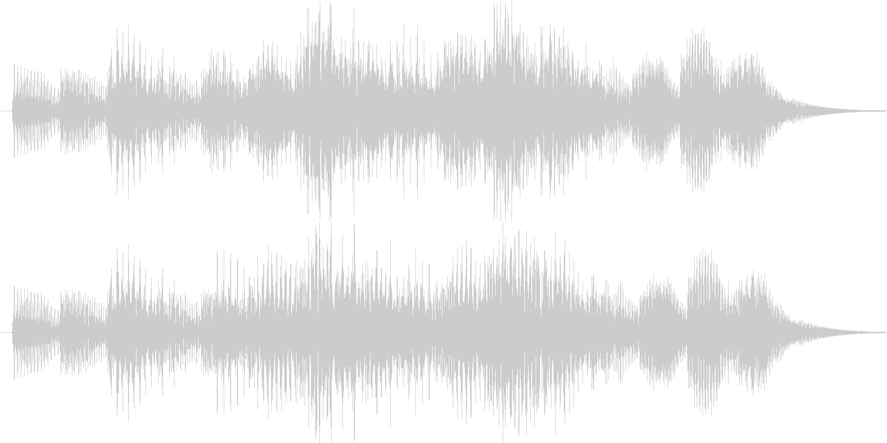 効果音的なワンポイント音です。の未再生の波形