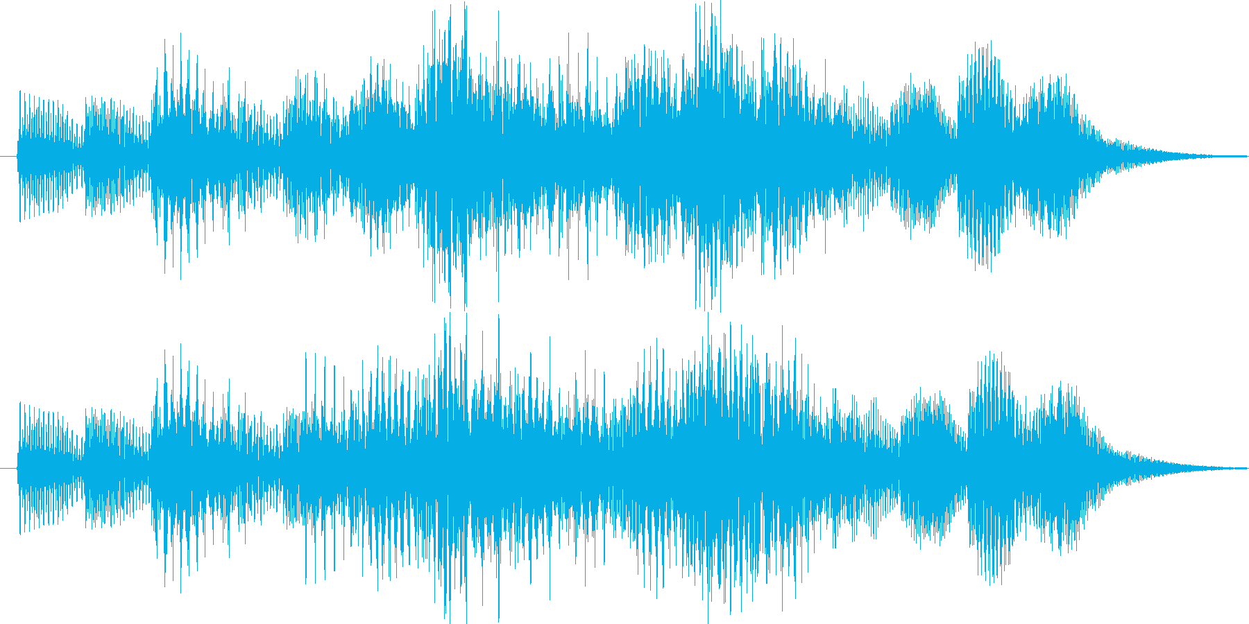 効果音的なワンポイント音です。の再生済みの波形