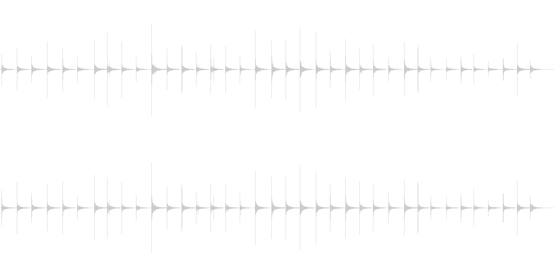 恐怖シリーズ9.ハイヒールで歩く音の未再生の波形