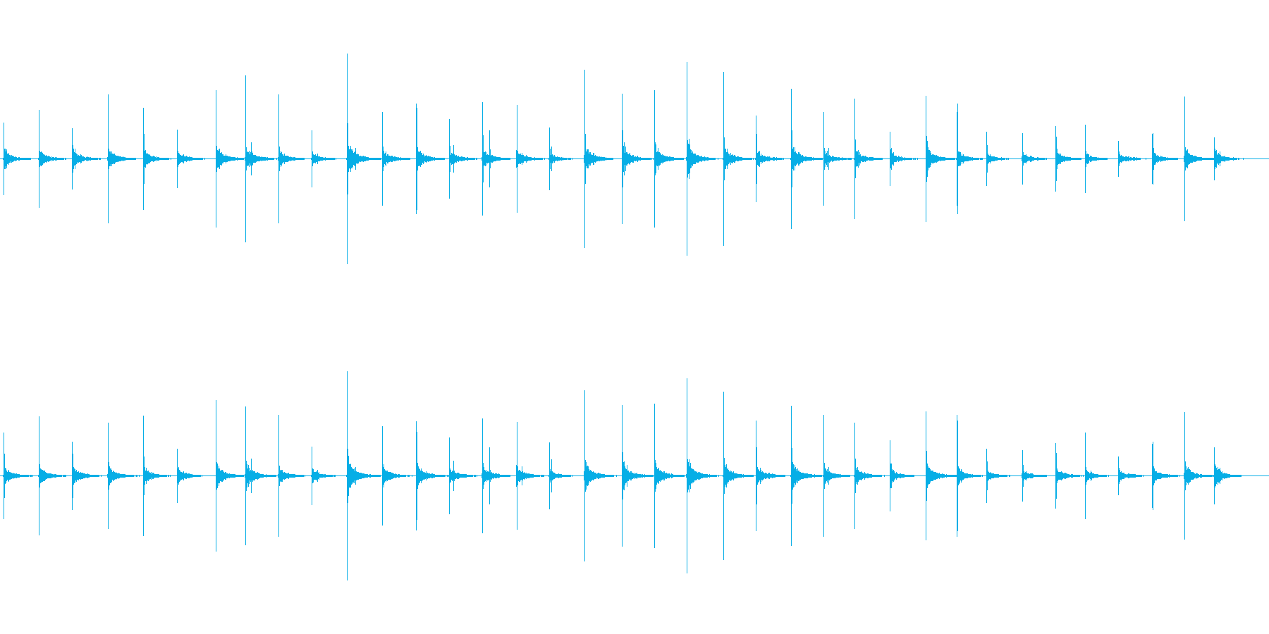 恐怖シリーズ9.ハイヒールで歩く音の再生済みの波形