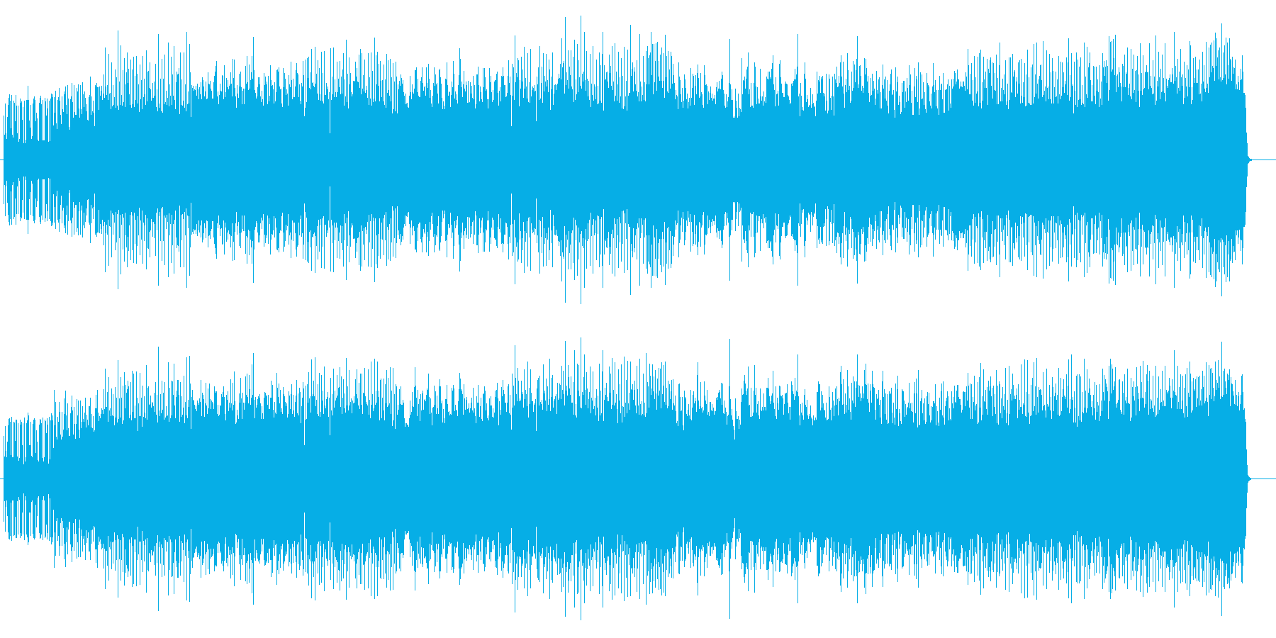 レースゲームに最適な疾走系メタル楽曲の再生済みの波形