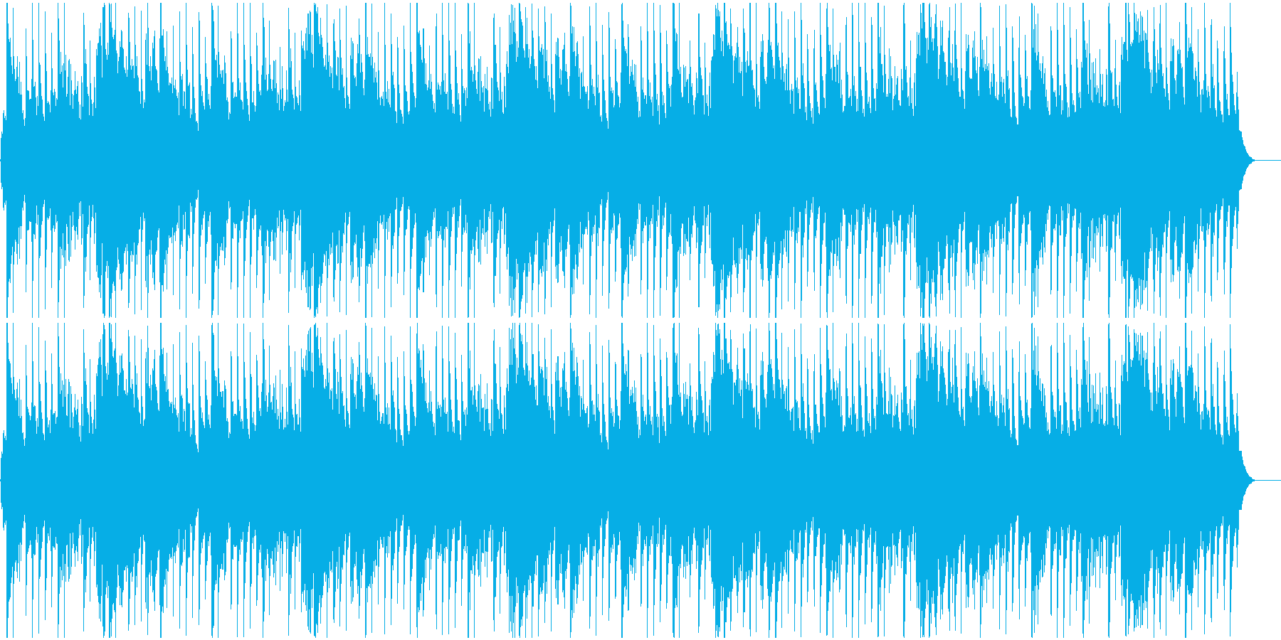 ハワイ風リゾートBGMの再生済みの波形