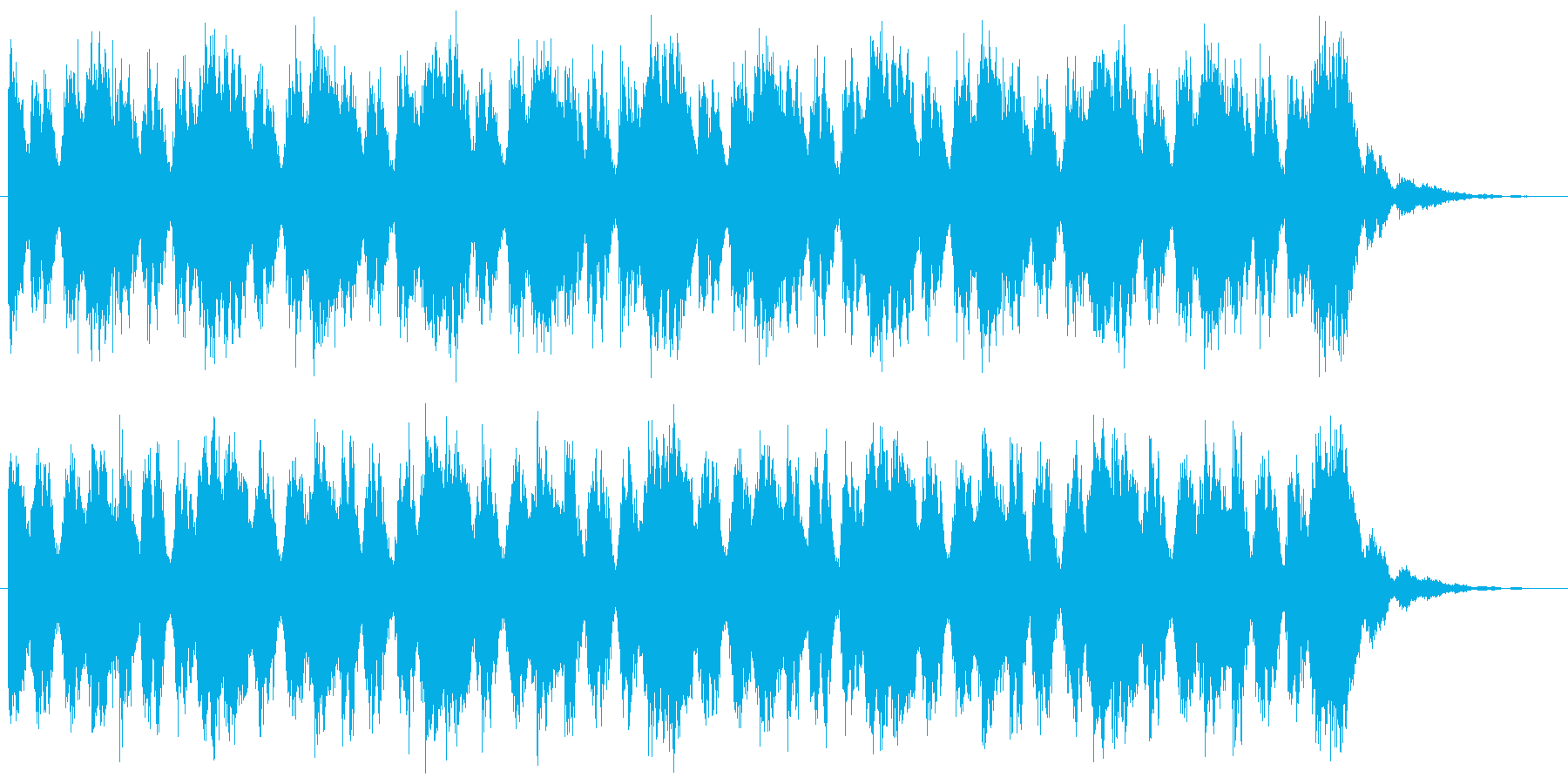 オーケストラによるループ曲。ゲームなどの再生済みの波形