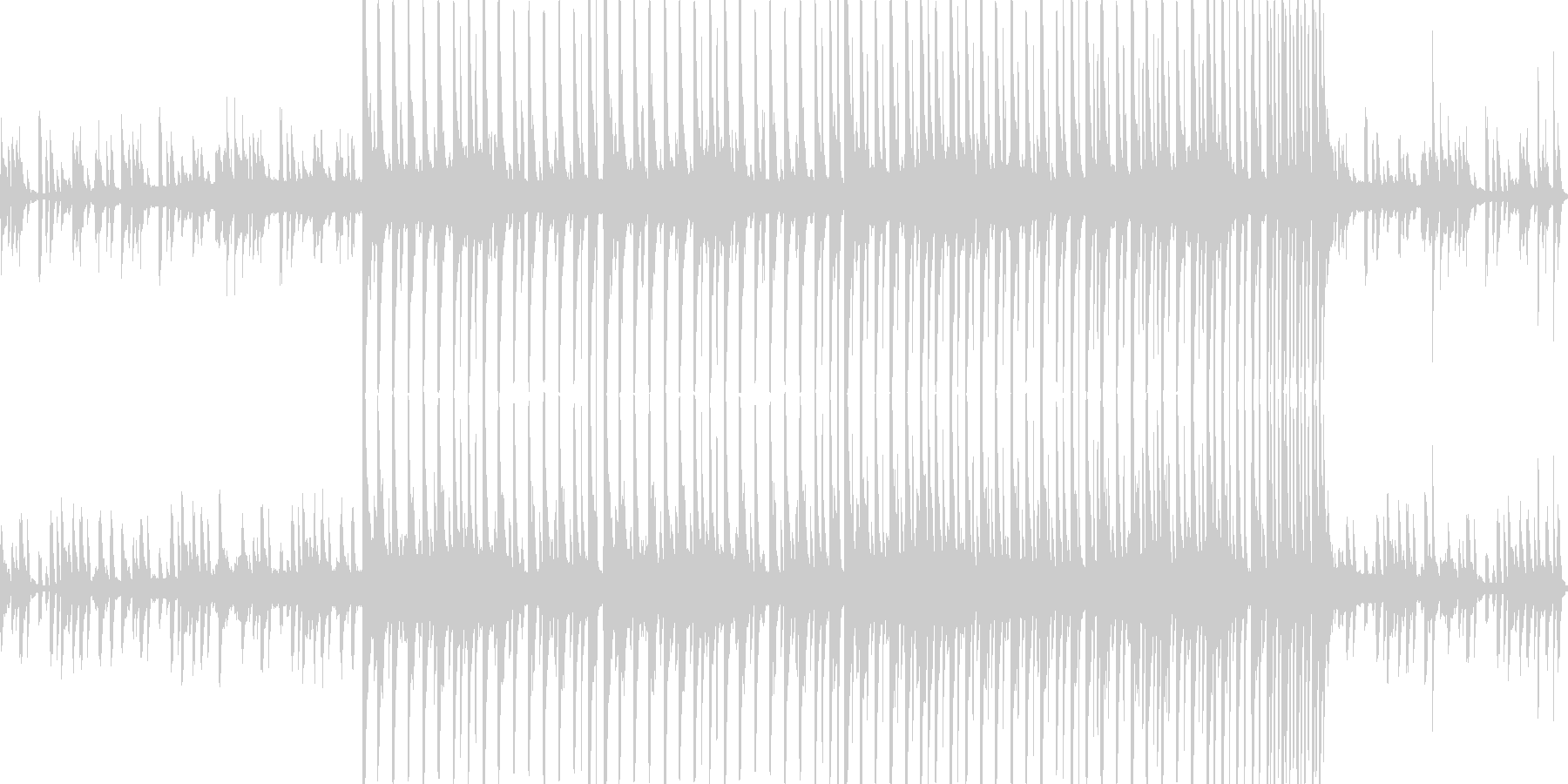 コンピューターの音楽(レトロ)の未再生の波形
