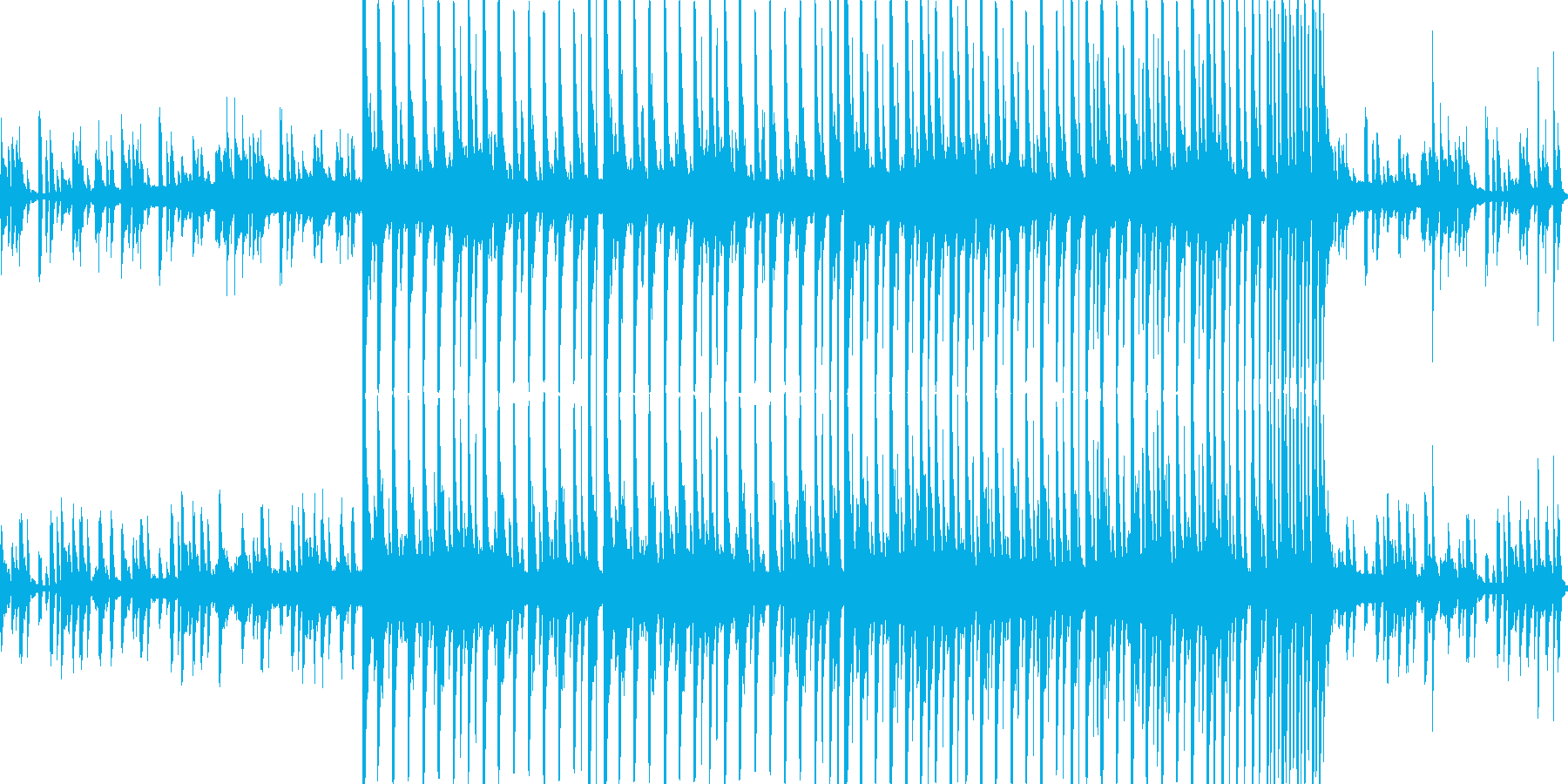 コンピューターの音楽(レトロ)の再生済みの波形