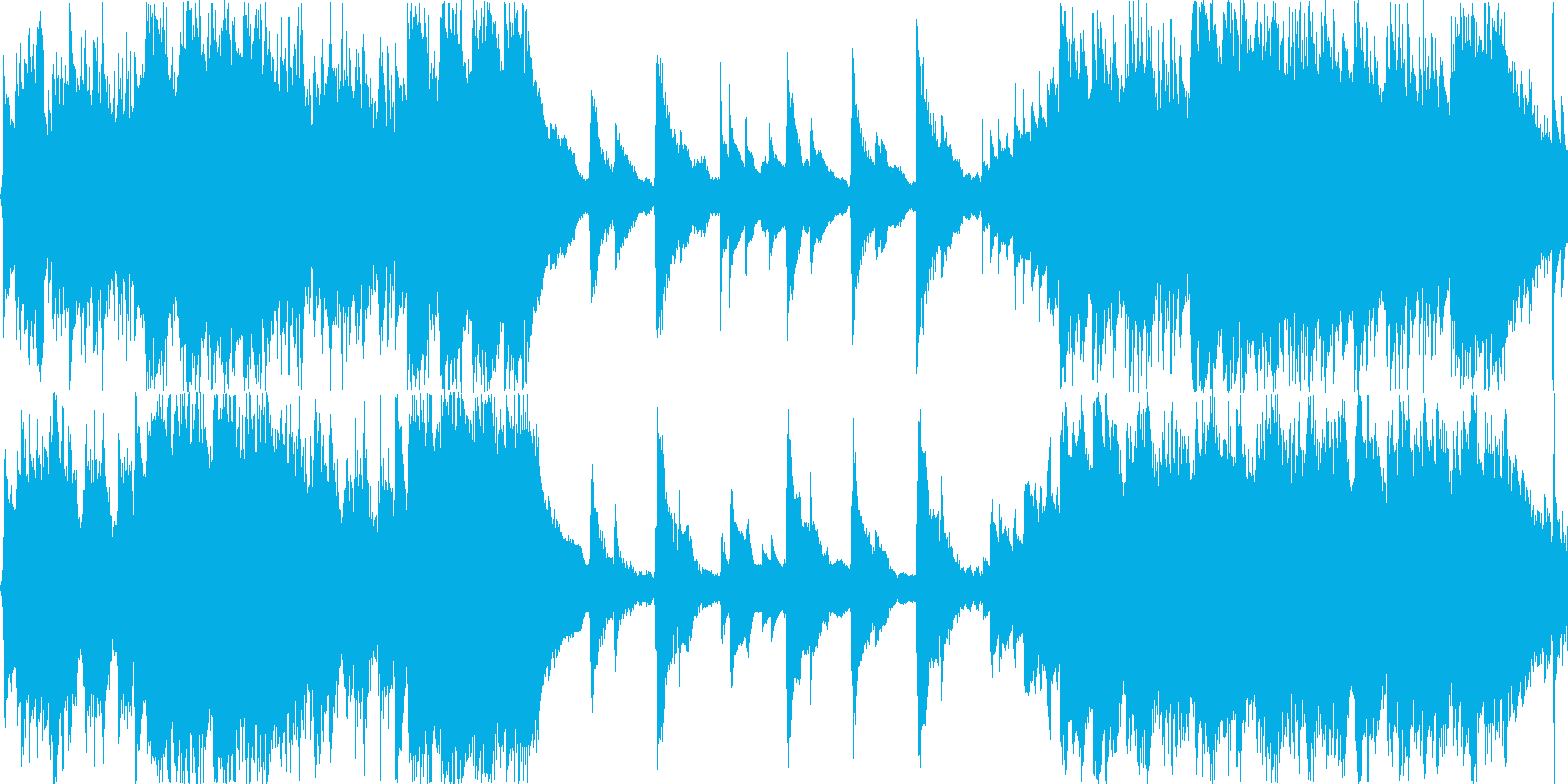 ストロークメインの爽やかなアコギ曲の再生済みの波形