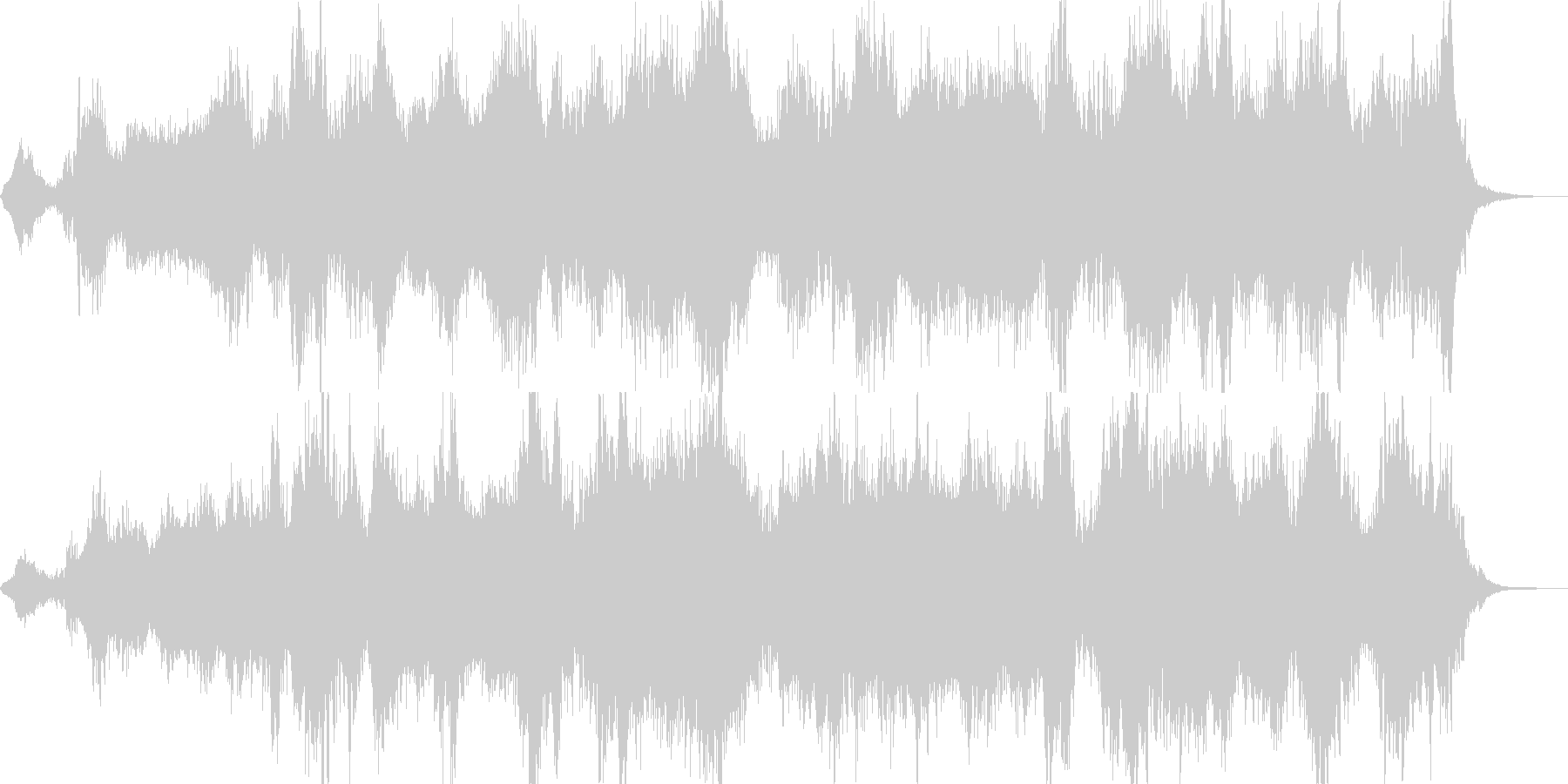 眠くなるアルファ波がでる癒しの音楽の未再生の波形