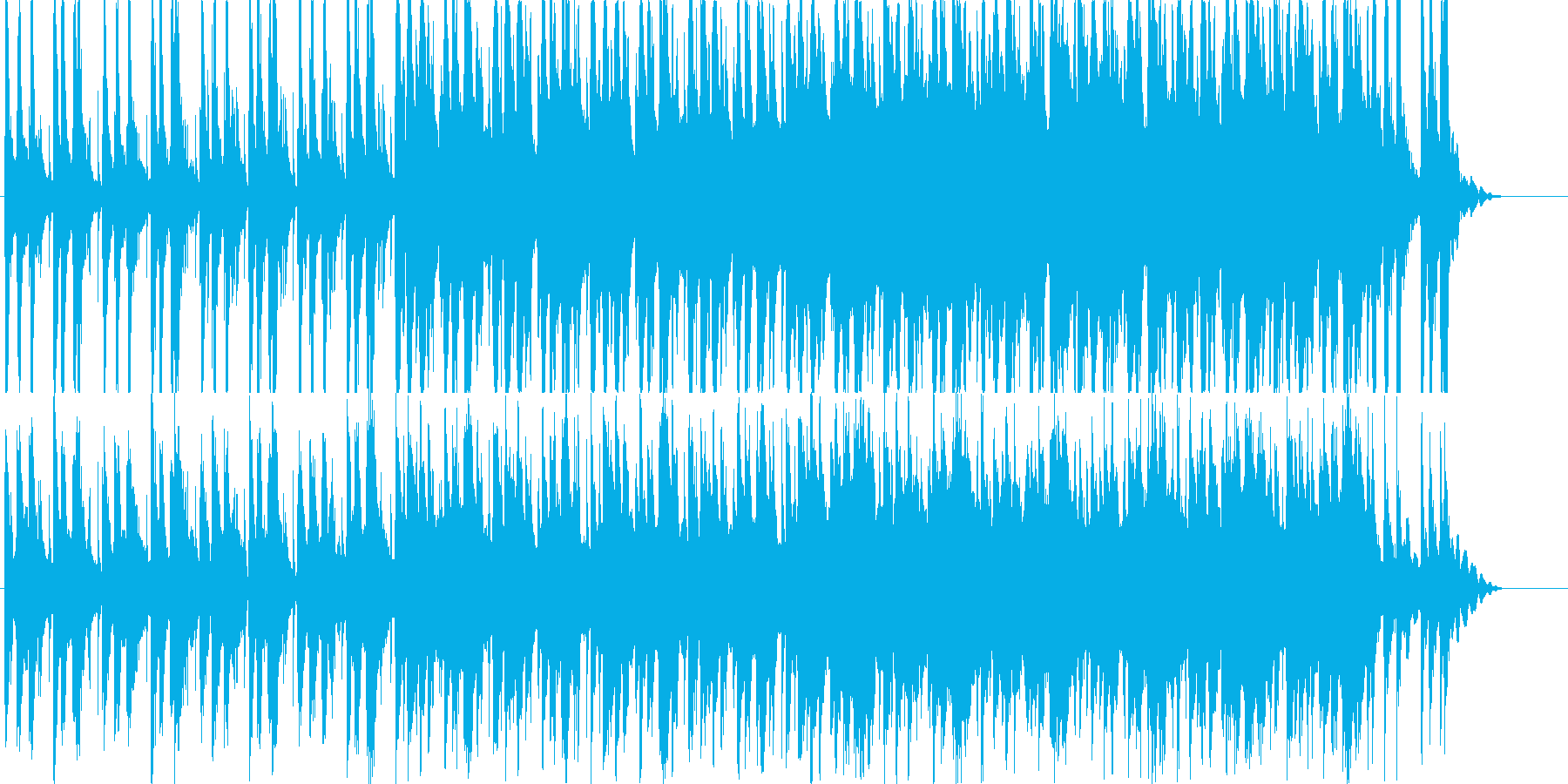 お祭りをイメージした盆踊り風BGM の再生済みの波形