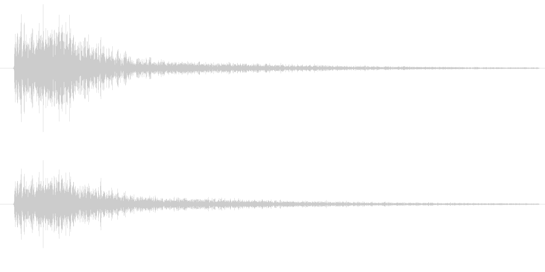 ズバッ、という刃物で斬りつける音ですの未再生の波形