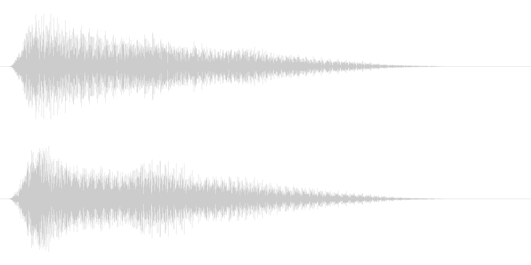 カンッ (緊張感のあるエラー音)の未再生の波形