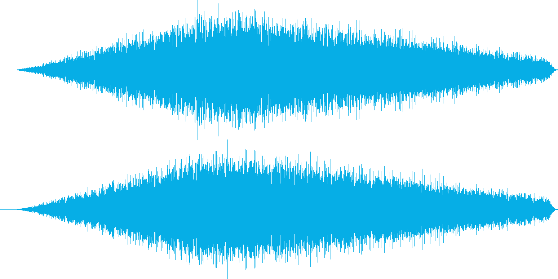 バシャー(濡れた道を車が走る音)の再生済みの波形