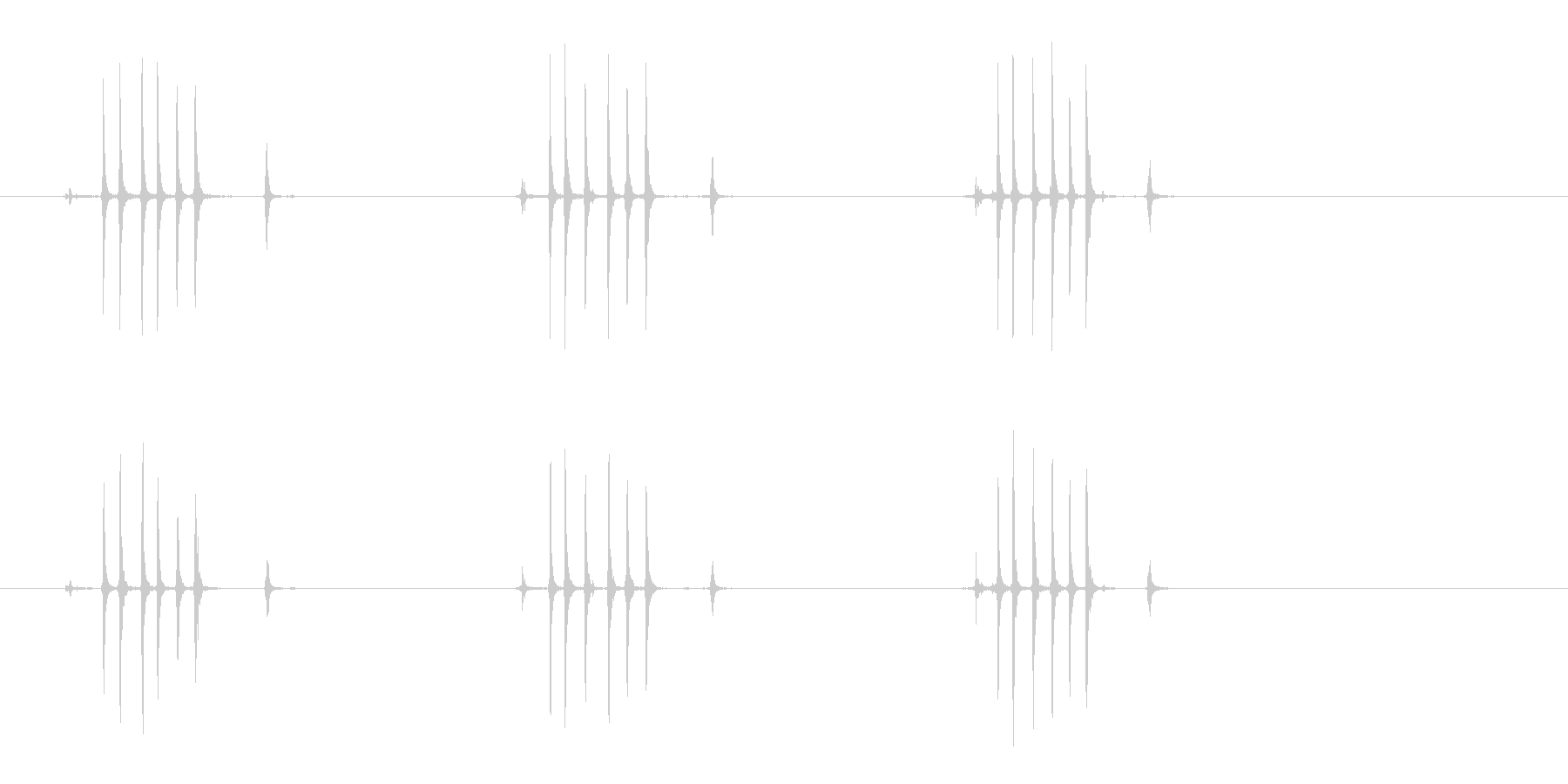 【生録音】ぜんまいを巻く(3回-早め)の未再生の波形