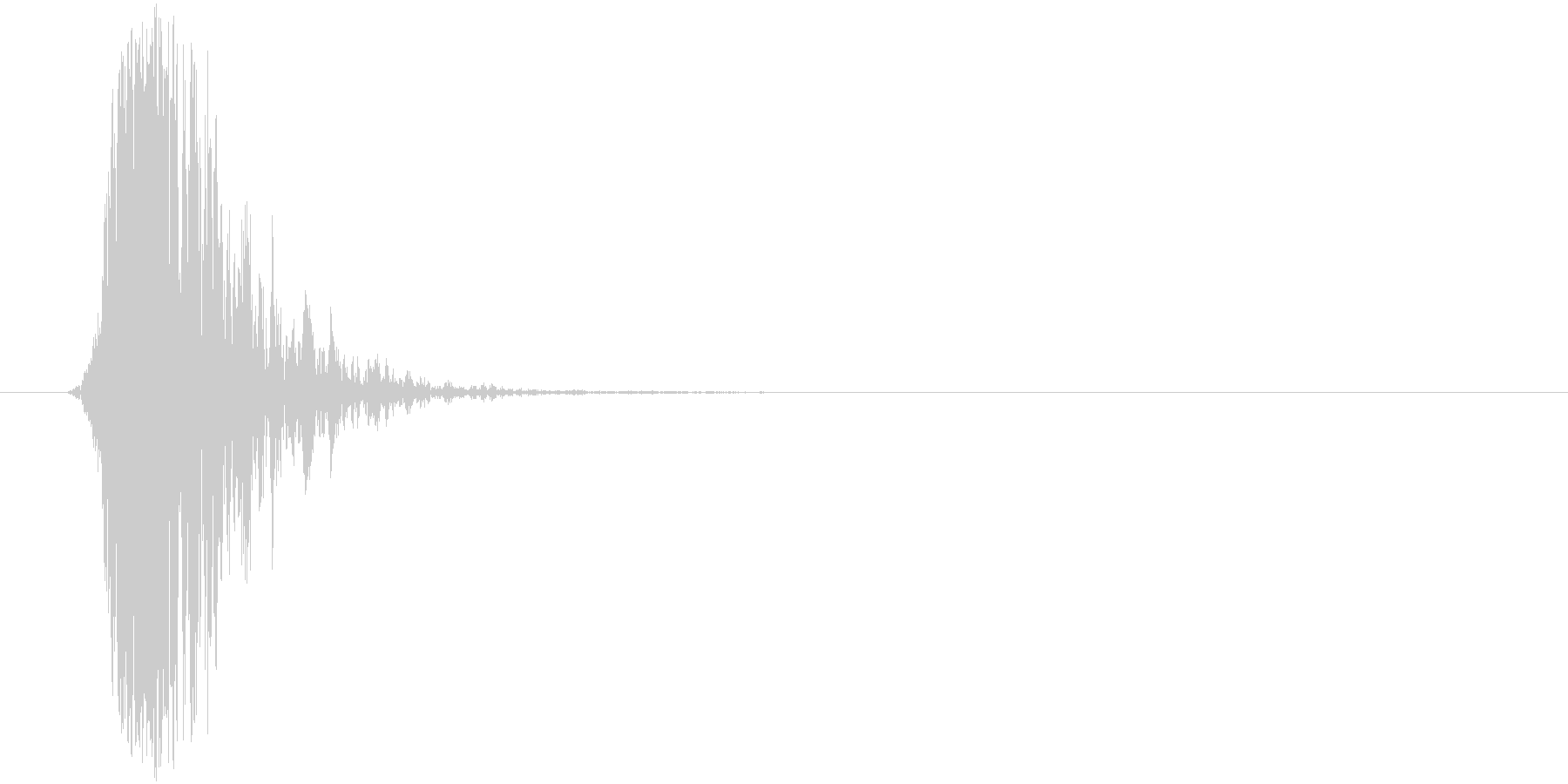 フォンッ!(空振り音)の未再生の波形