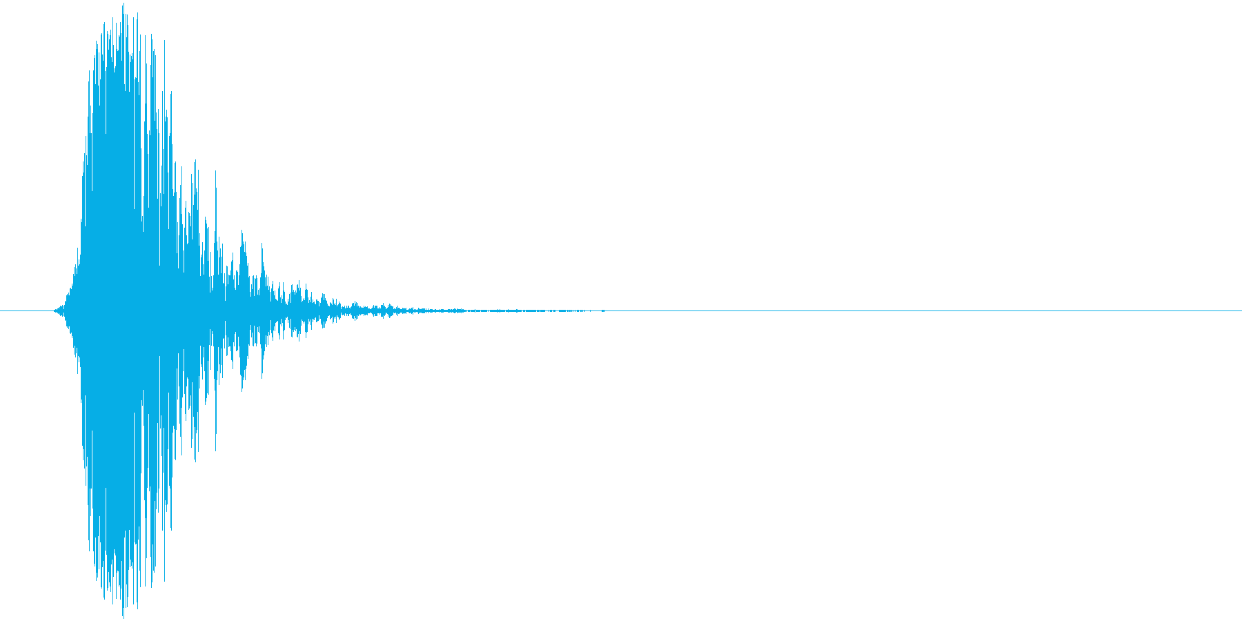 フォンッ!(空振り音)の再生済みの波形