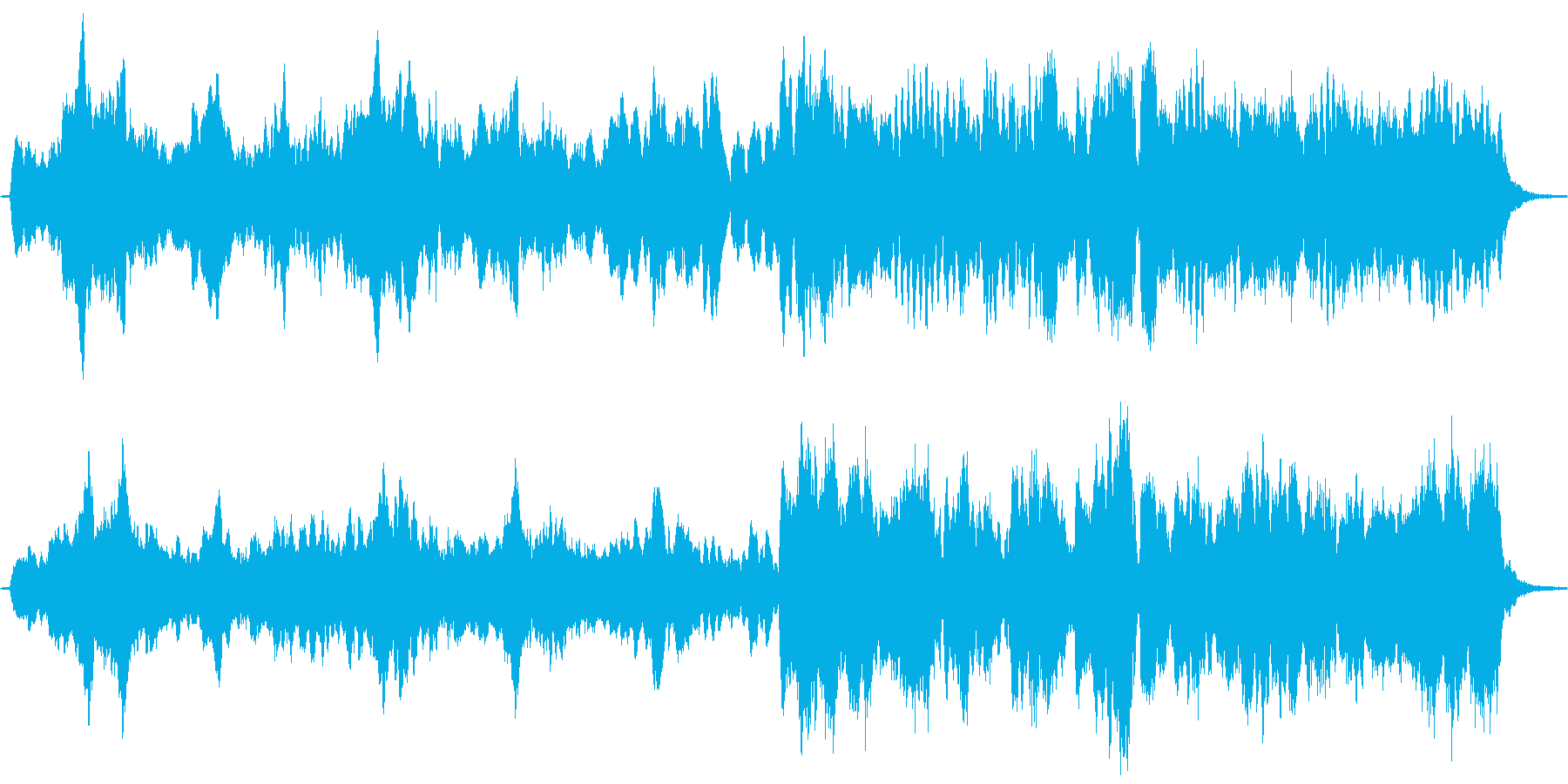 ファンタジーRPGの全滅時の音楽をイメ…の再生済みの波形