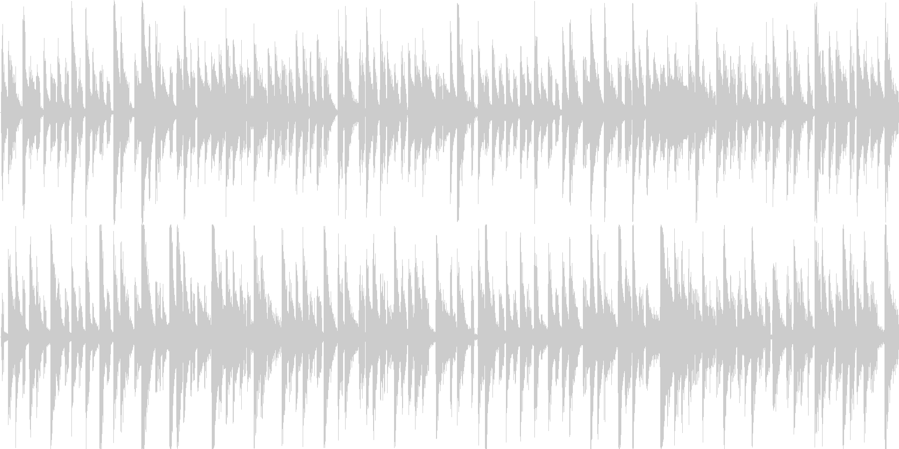 電子的な音で繰り返される楽曲です。の未再生の波形