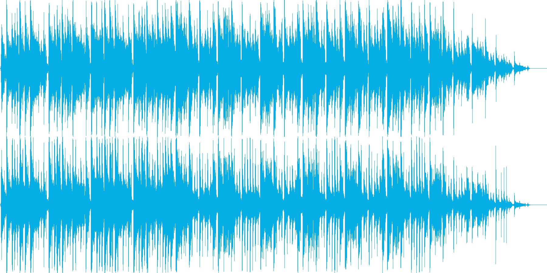 女性的でガーリーなカフェ音楽のイメージの再生済みの波形