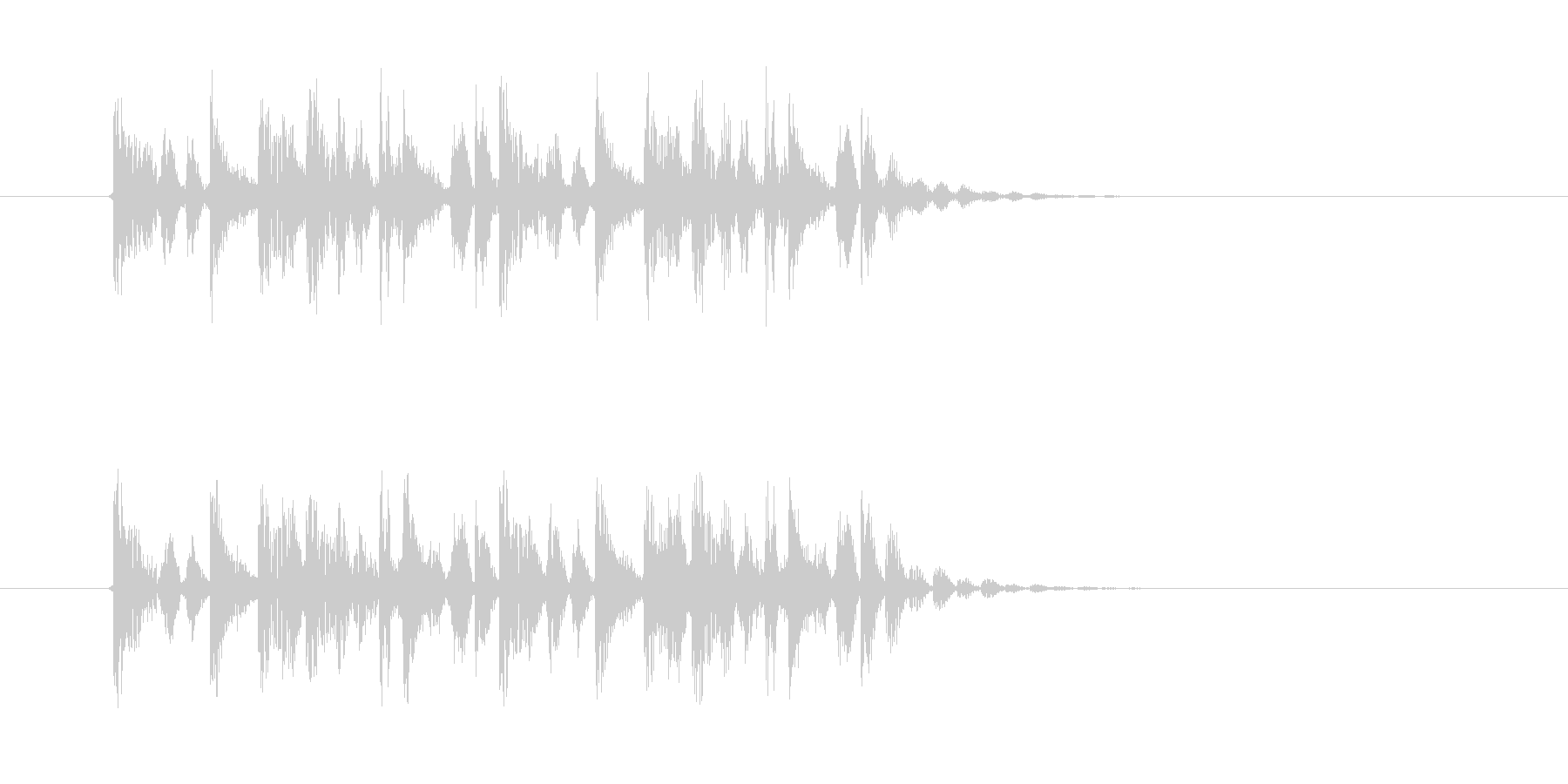 疾走感のある幻想的な音楽の未再生の波形