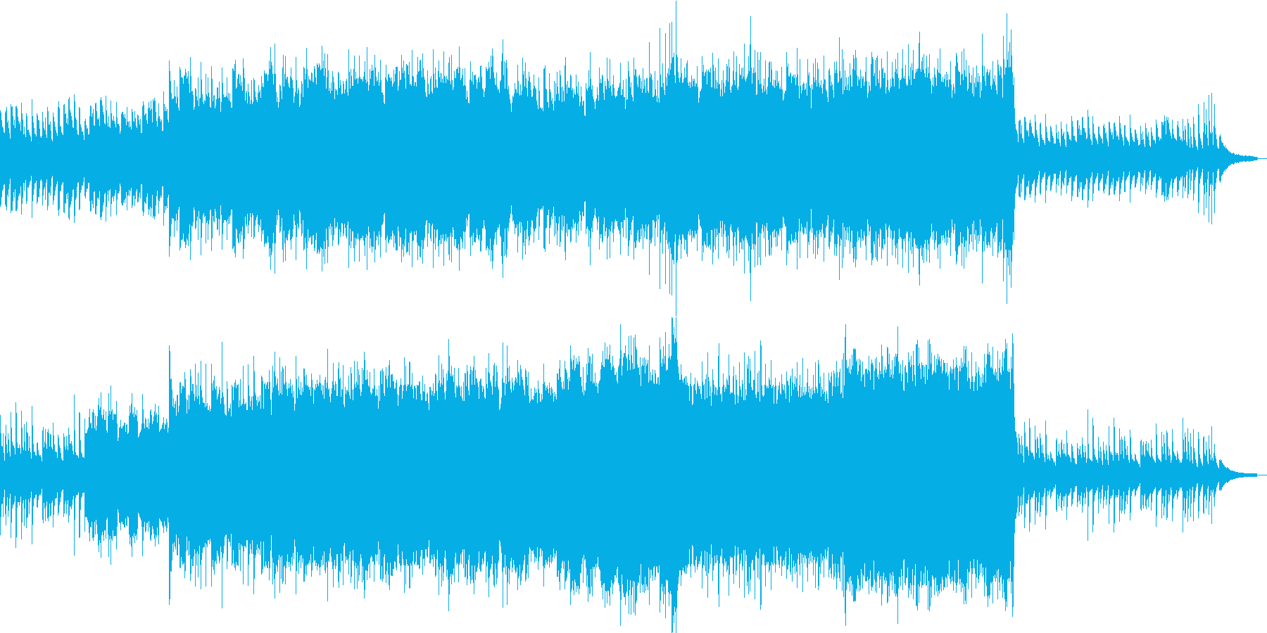切なく、染み入るような感動的なシーンにの再生済みの波形