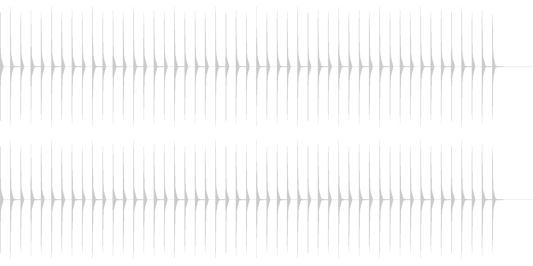 考え中(ピコピコ音 20秒)の未再生の波形