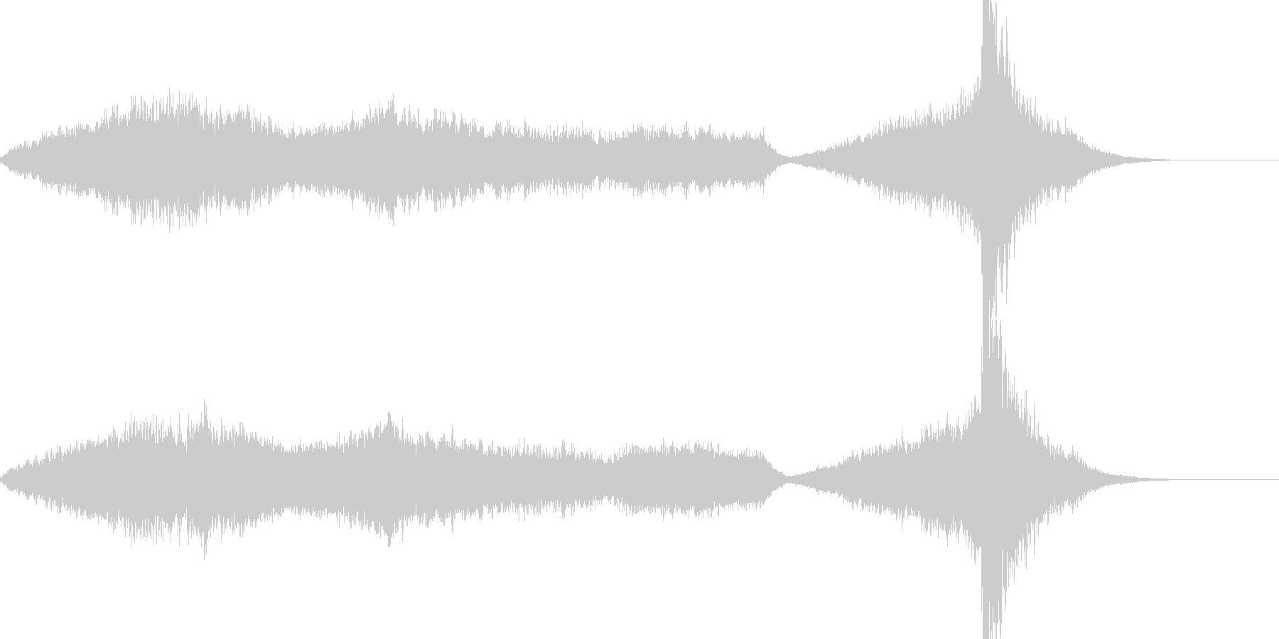 ミステリアスなホラーの曲の未再生の波形