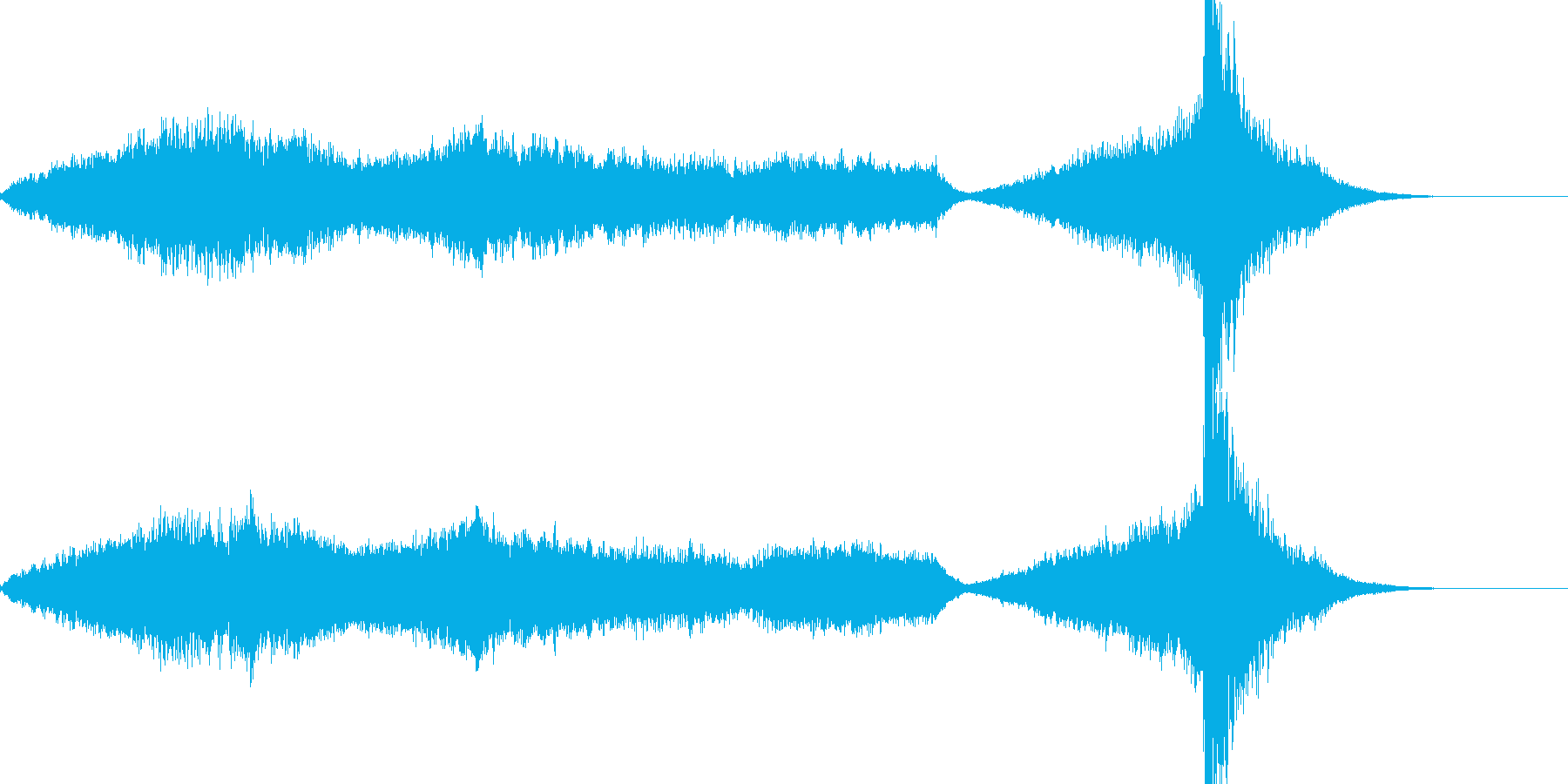 ミステリアスなホラーの曲の再生済みの波形