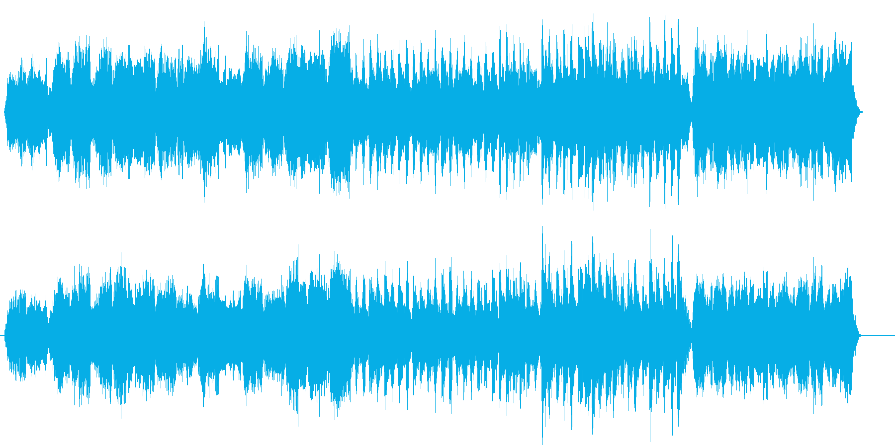 明るく上品で優雅なストリングス曲の再生済みの波形