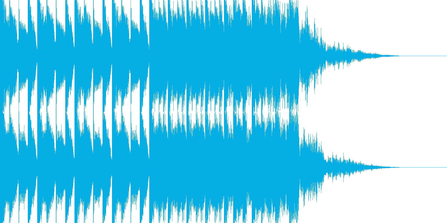 BPM128EDMビルドアップです。の再生済みの波形