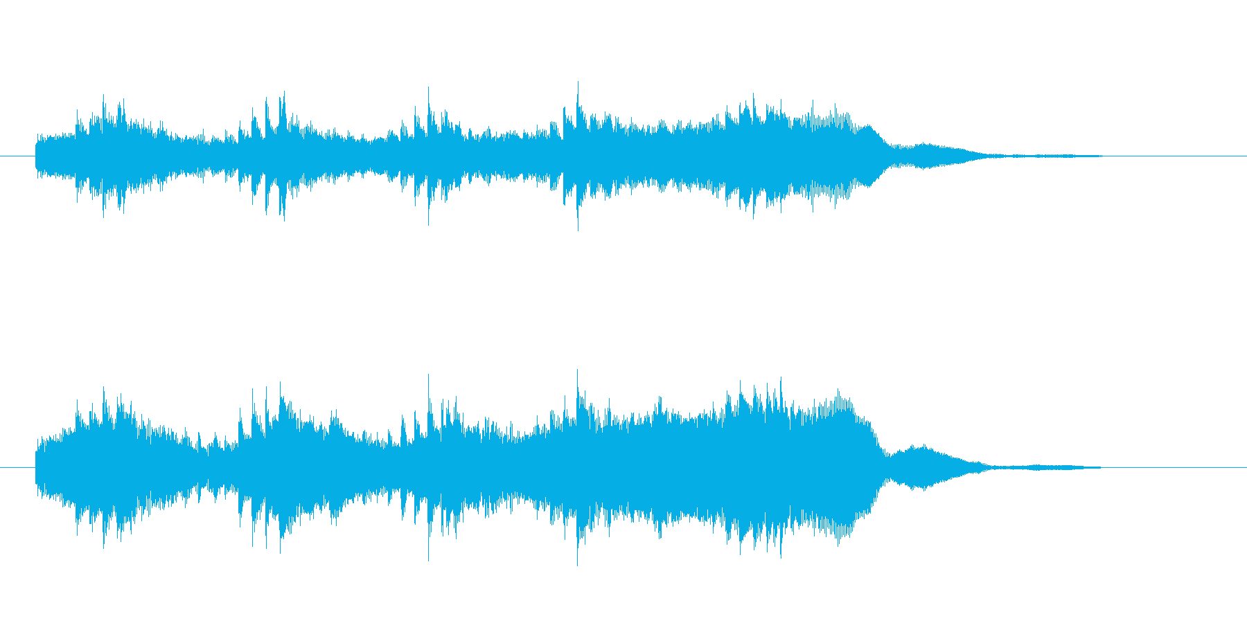 シリアスなシンセサイザー音(ミステリー)の再生済みの波形
