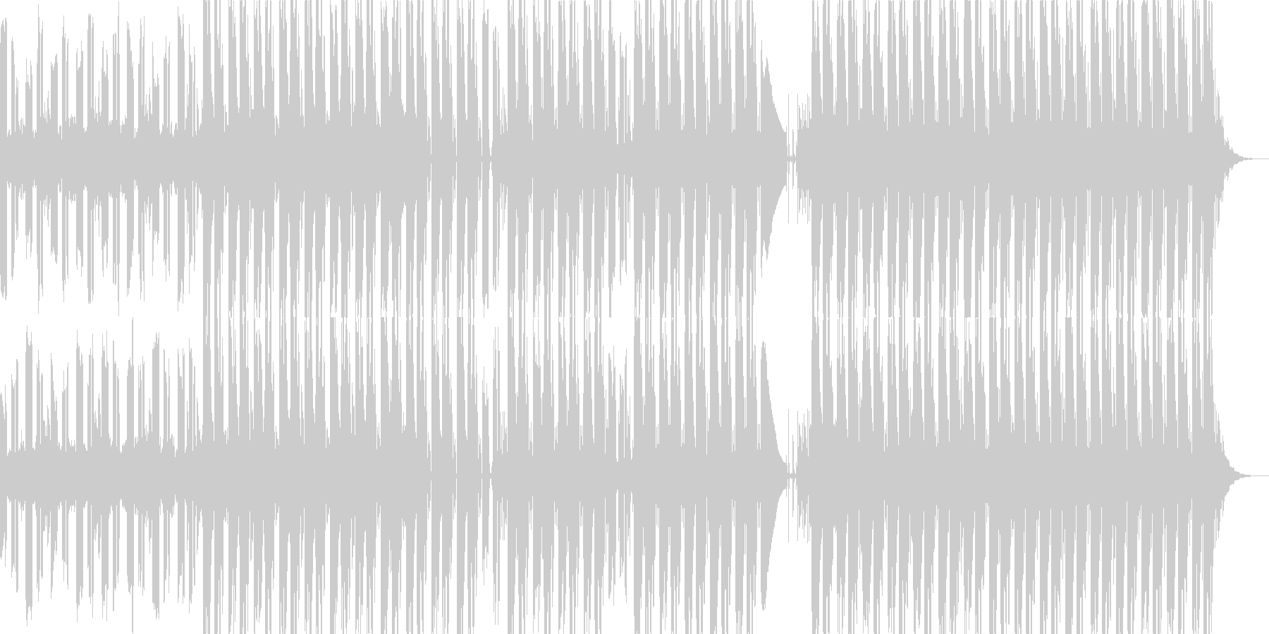 透明感のある音とビートが特徴的なポップスの未再生の波形