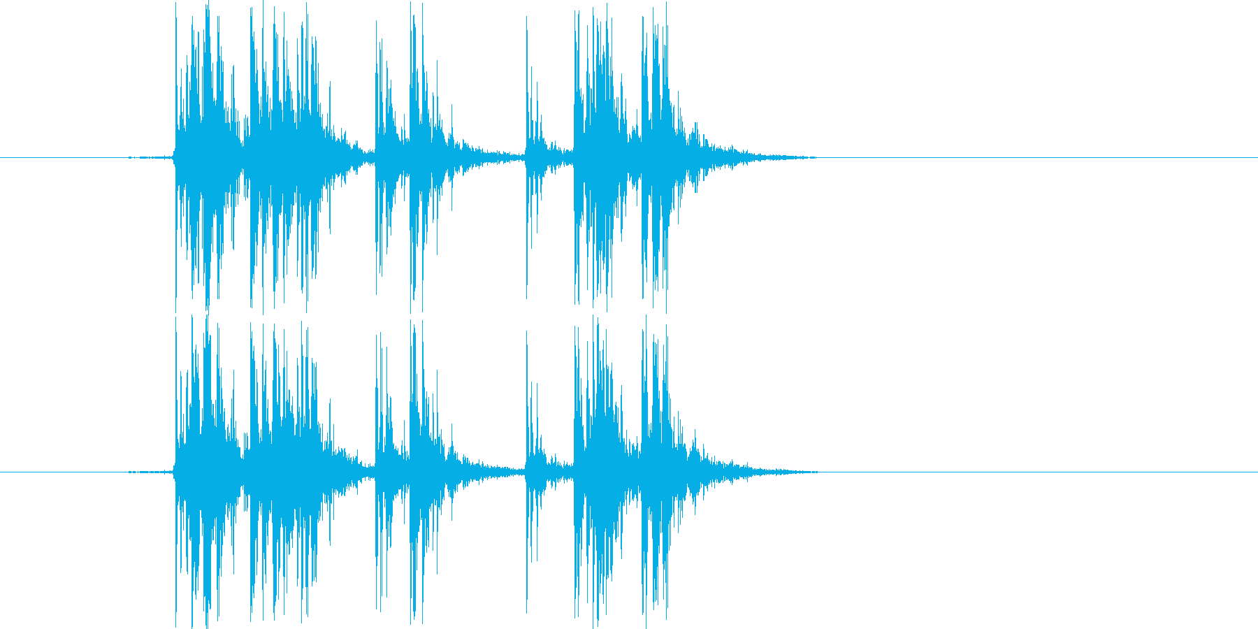 Synthで作成した爆竹SEです。マイ…の再生済みの波形