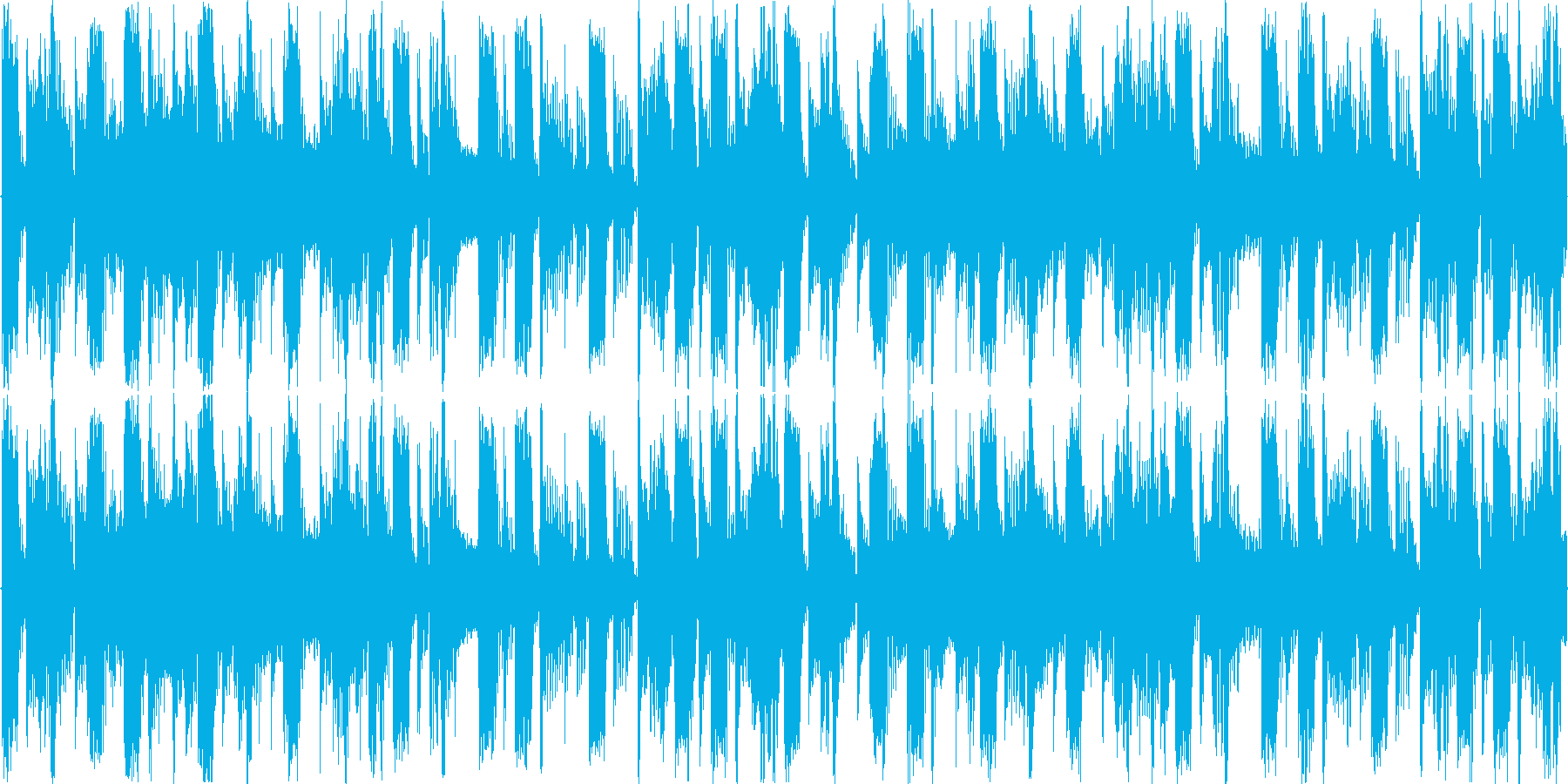 空間的な音響を駆使したループ楽曲です。の再生済みの波形