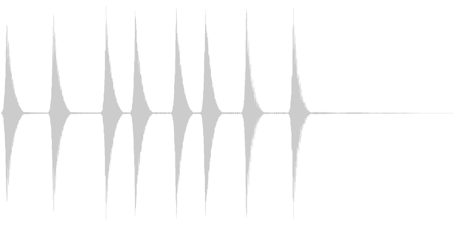 コロコロ。場面転換・めくる音(上昇)の未再生の波形